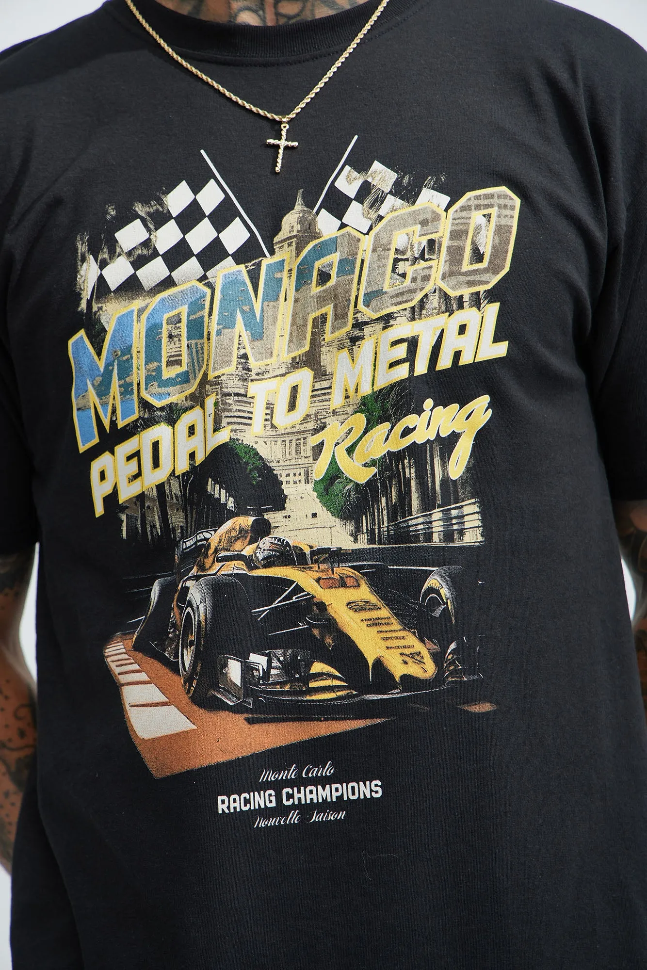 Monaco Racing Champion Short Sleeve Tee - Black sold by Fashion Nova product image thumbnail 2