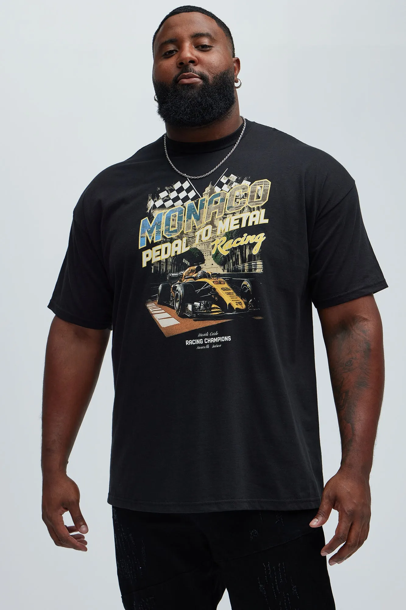Monaco Racing Champion Short Sleeve Tee - Black sold by Fashion Nova product image thumbnail 4