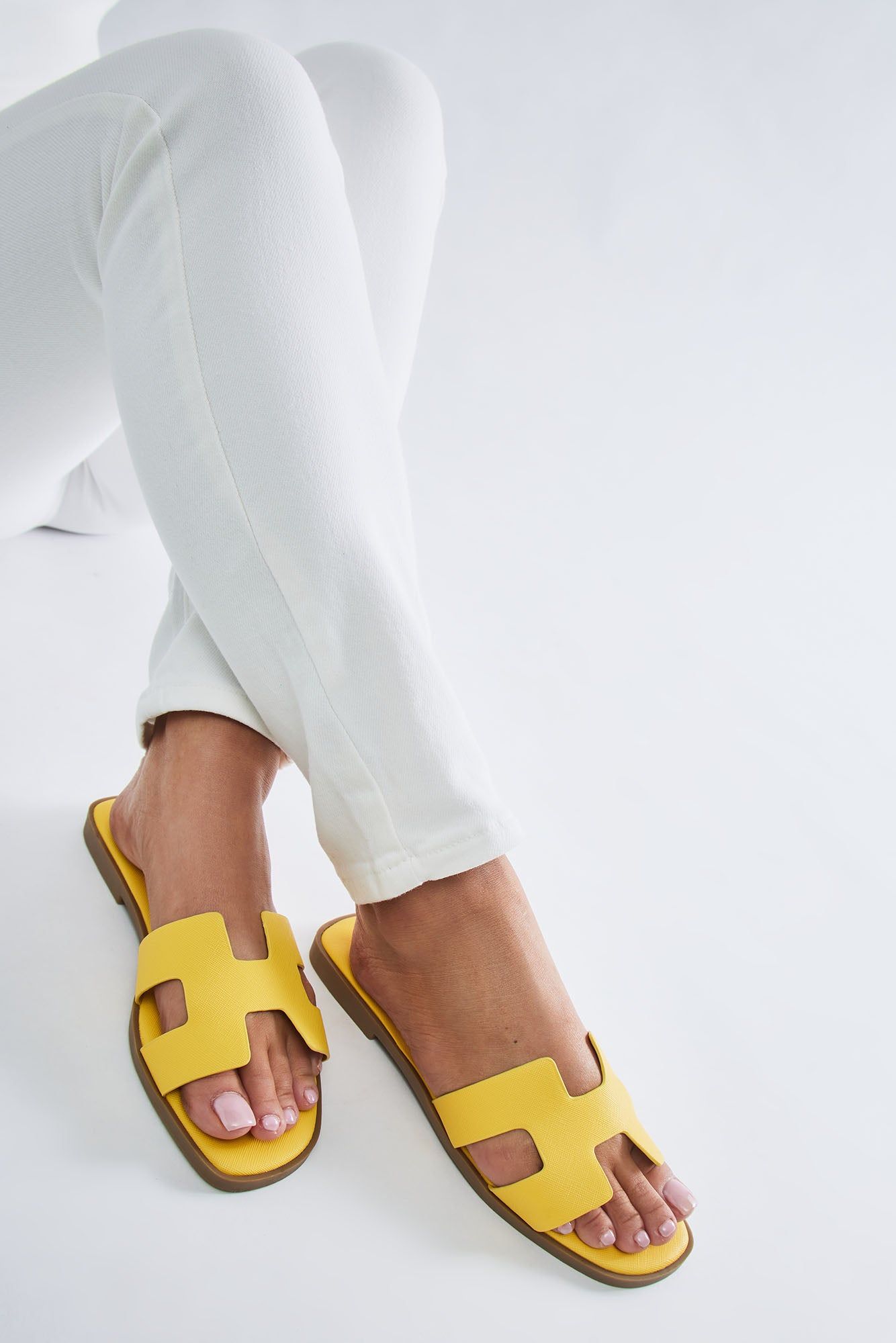 Slice Of Paradise Flat Sandals - Yellow sold by Fashion Nova product image thumbnail 3