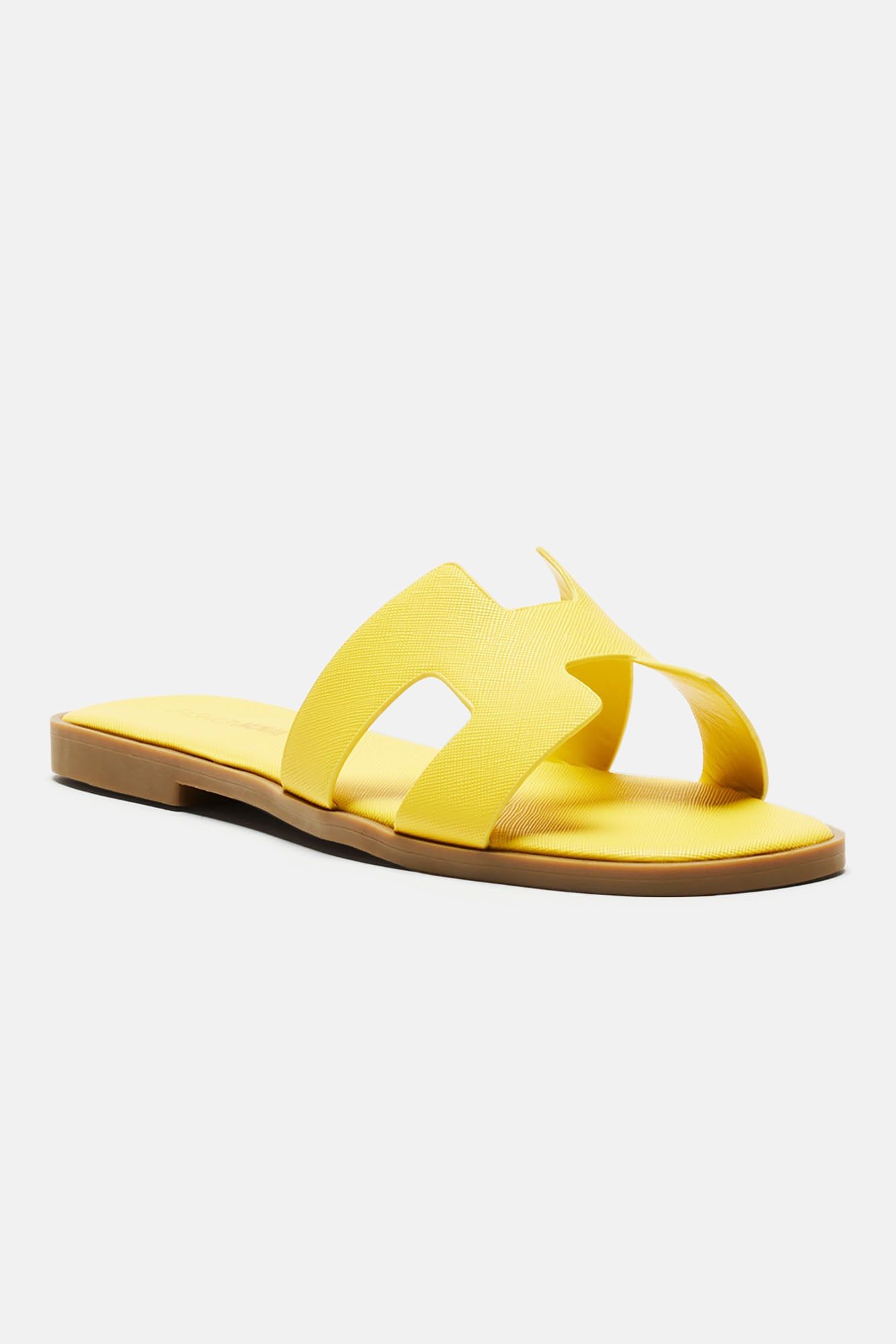Slice Of Paradise Flat Sandals - Yellow sold by Fashion Nova product image thumbnail 2