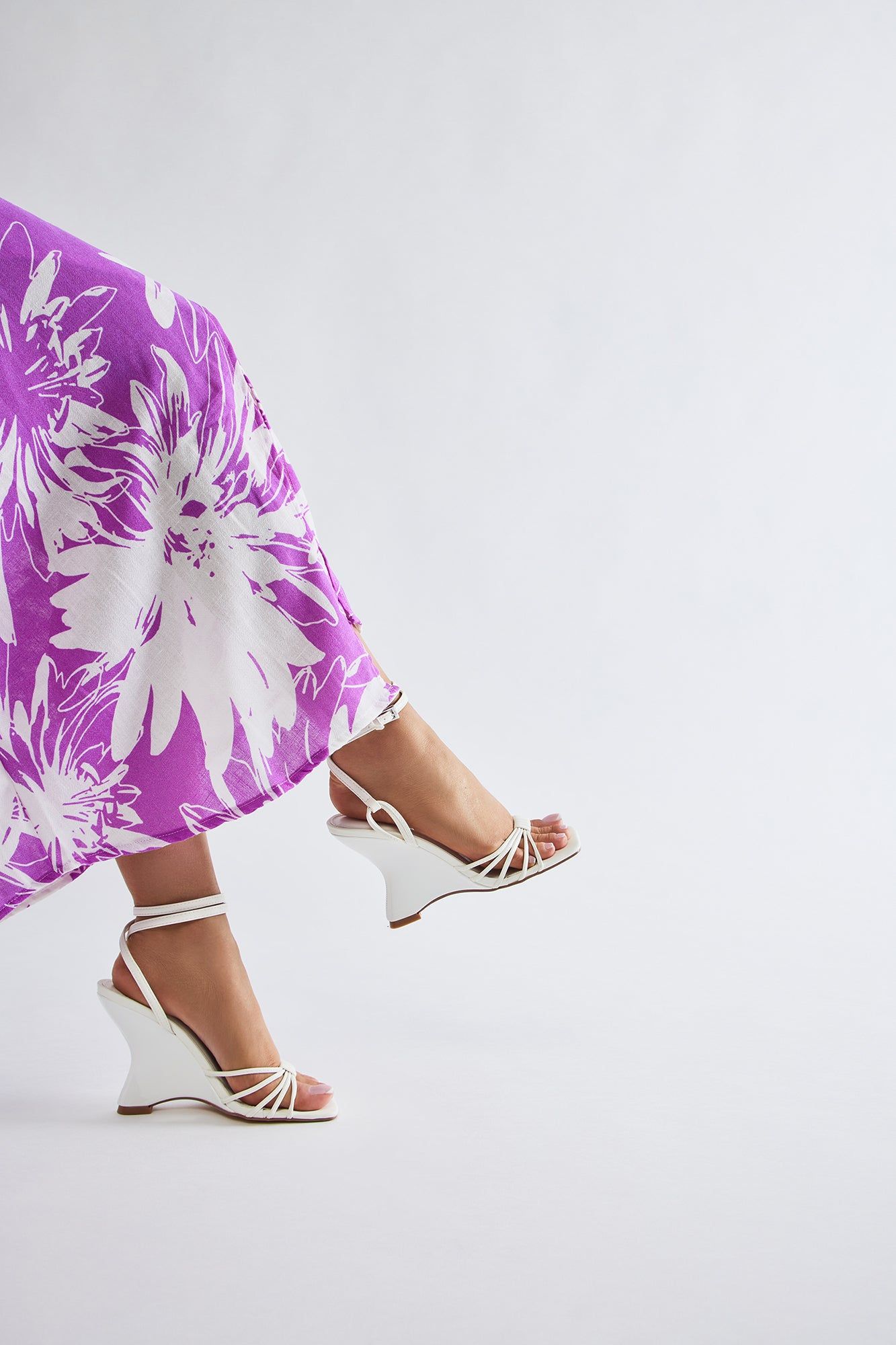 Loraine Novelty Wedges - White sold by Fashion Nova product image thumbnail 3