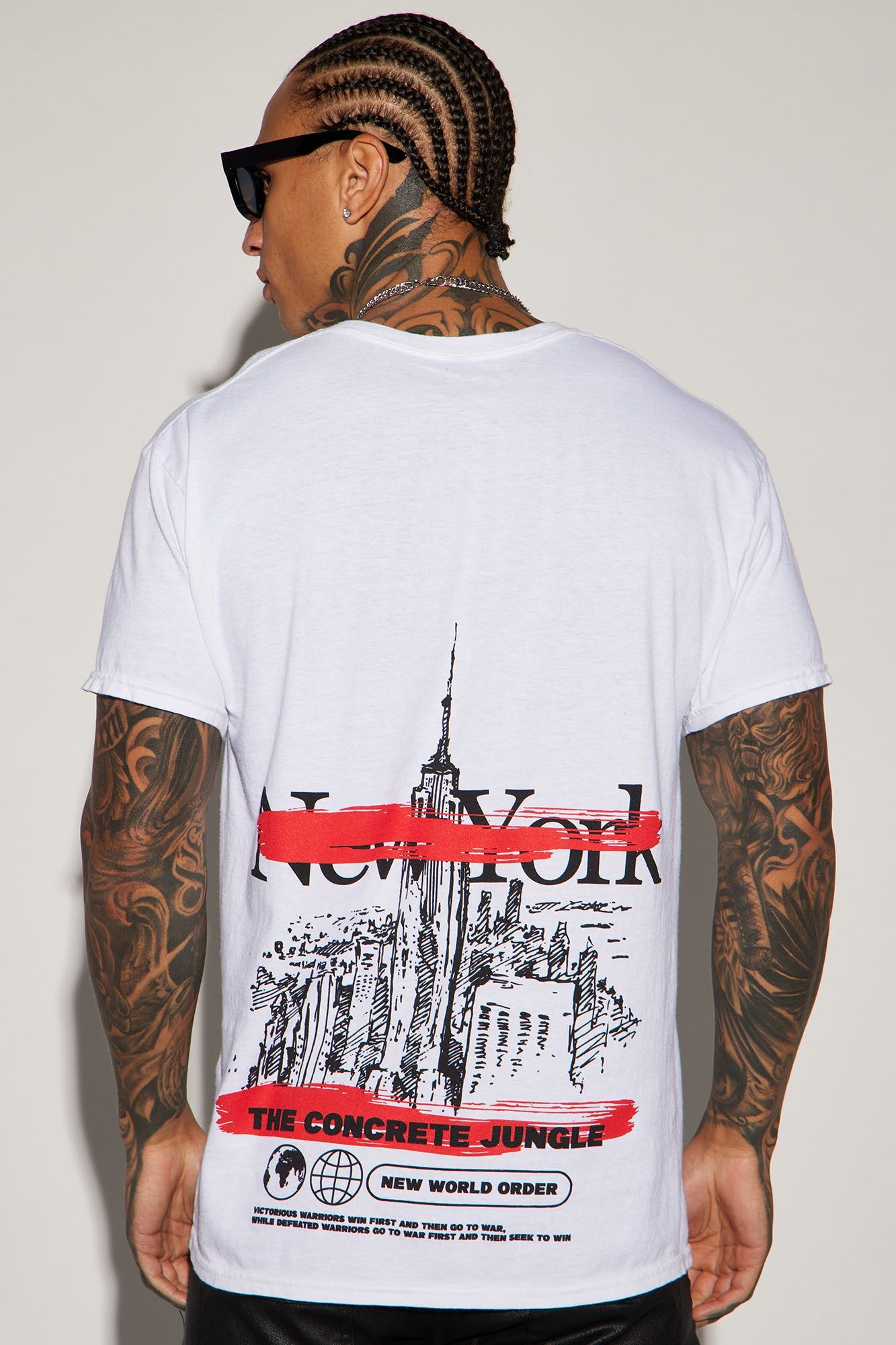 New York The Concrete Jungle Short Sleeve Tee - White sold by Fashion Nova product image thumbnail 4