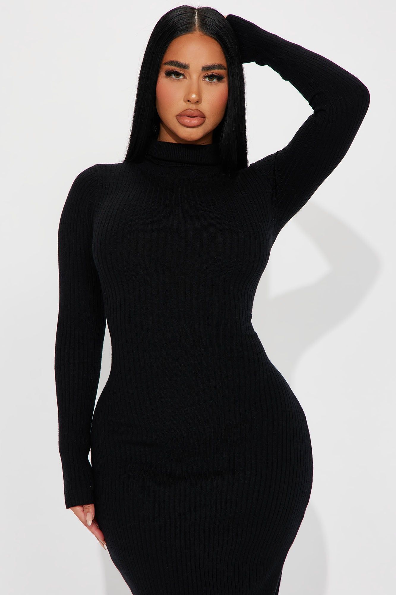 London Sweater Midi Dress - Black sold by Fashion Nova product image thumbnail 2