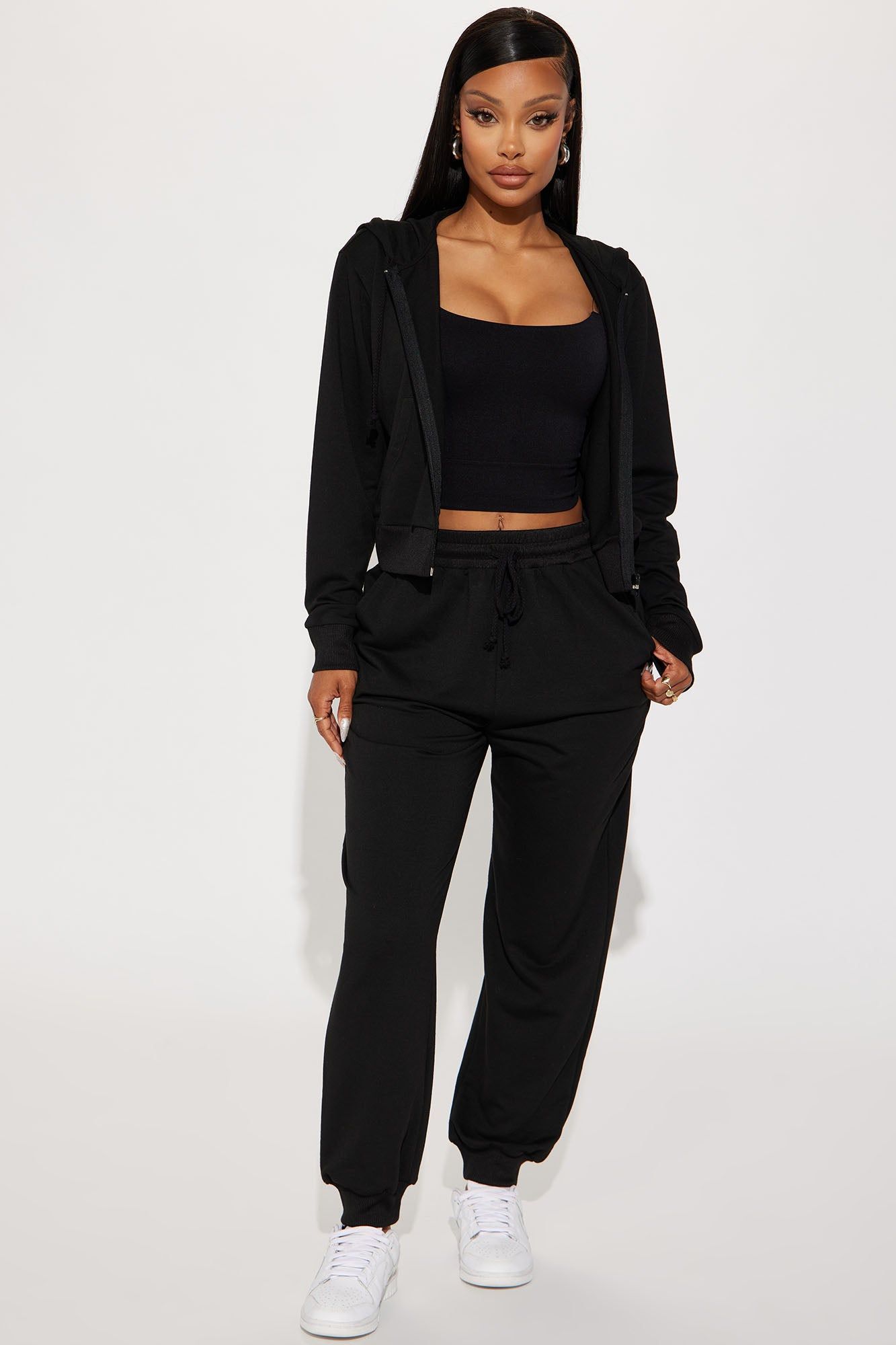 Classic Vibe Jogger Set - Black sold by Fashion Nova
