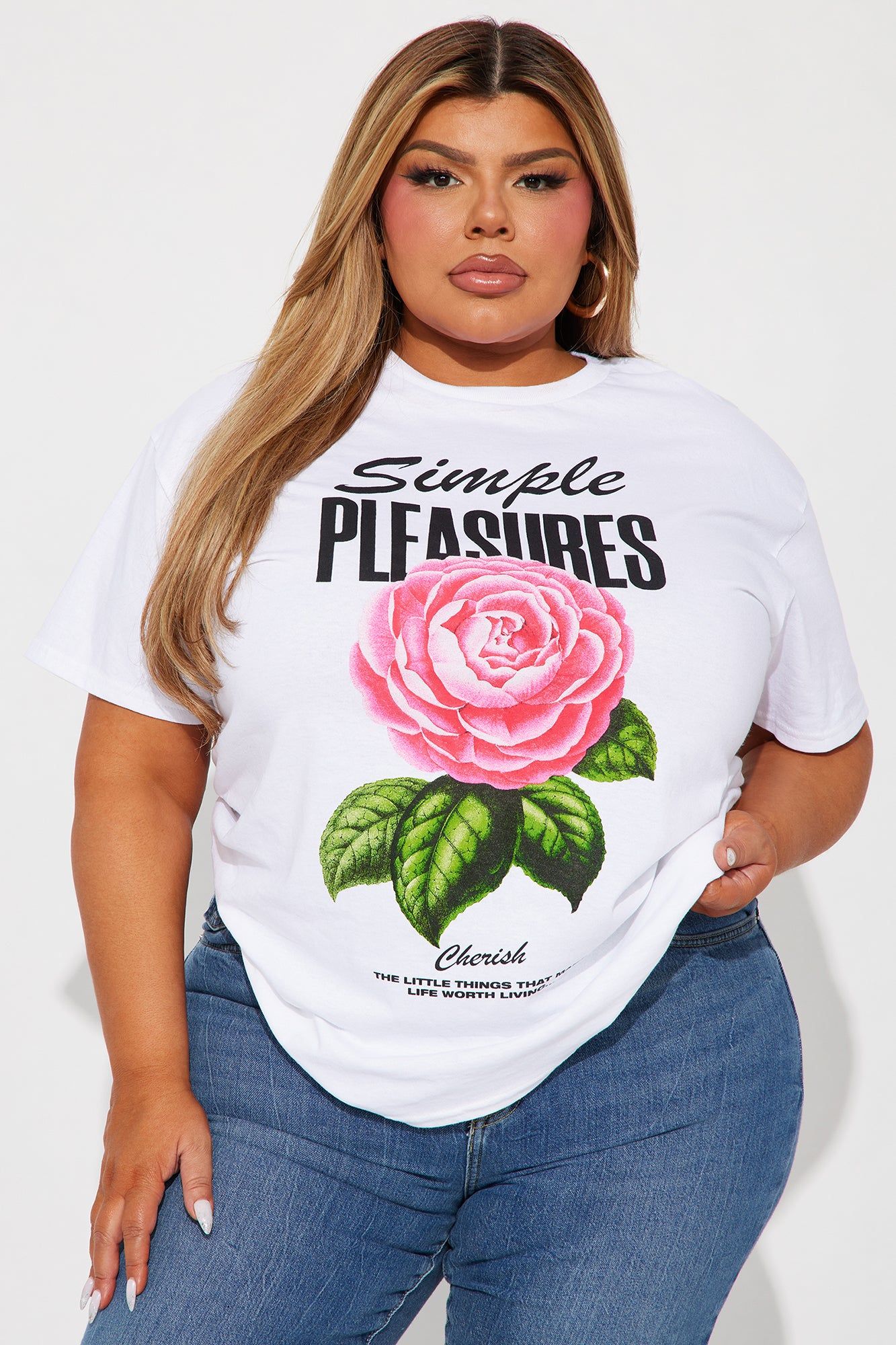 Simple Pleasures Graphic Tshirt - White sold by Fashion Nova product image thumbnail 4