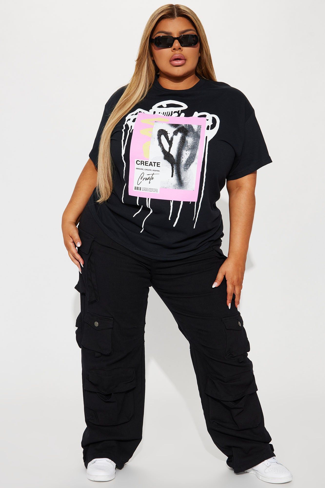 Create Love Graffiti Tshirt - Black sold by Fashion Nova product image thumbnail 5