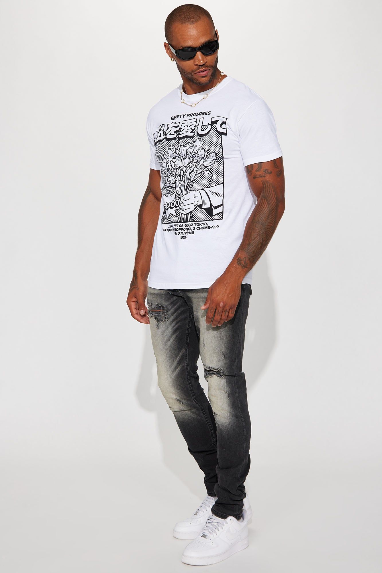 Empty Promises Love Me Short Sleeve Tee - White sold by Fashion Nova product image thumbnail 3