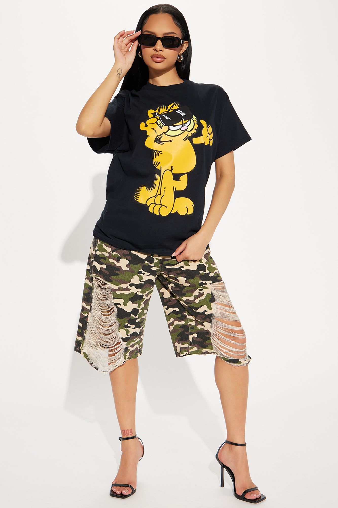 Garfield Cool Cat Tee - Black sold by Fashion Nova product image thumbnail 2