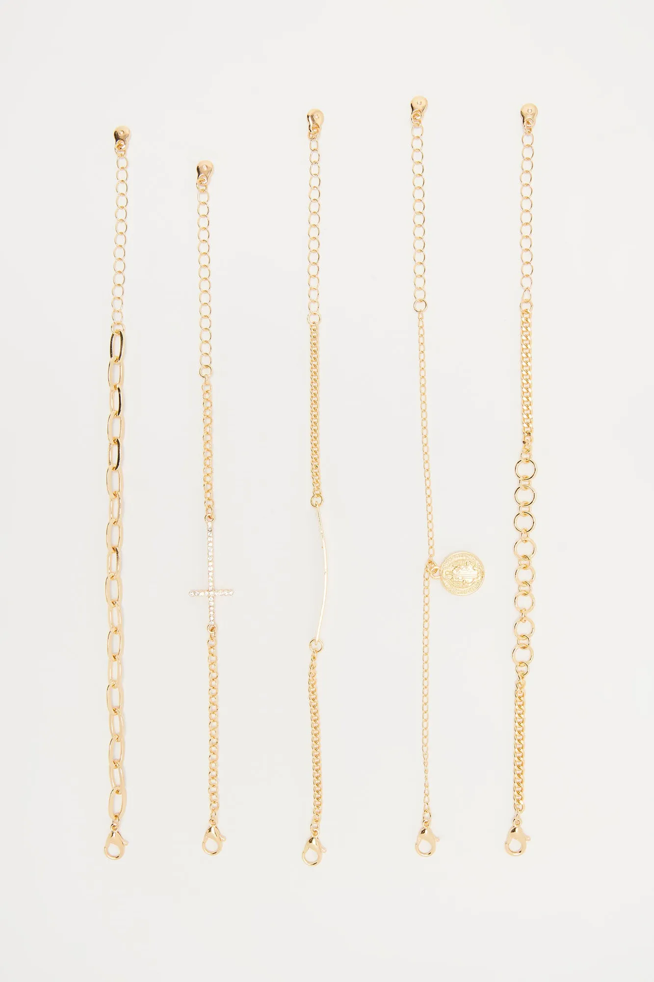 Sacred Slay 5 Piece Bracelet Set - Gold sold by Fashion Nova product image thumbnail 3