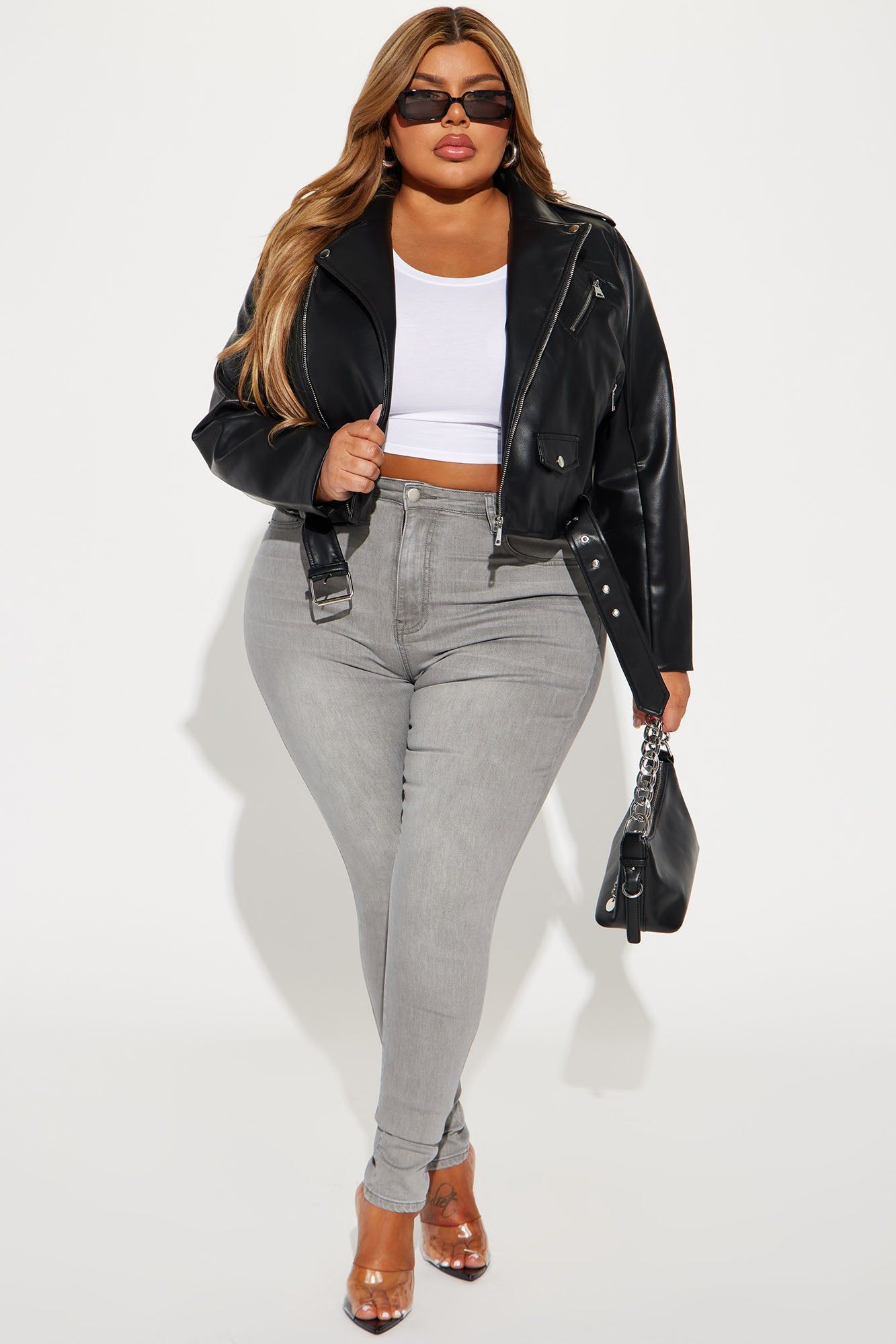 Into The Night Moto Jacket - Black sold by Fashion Nova product image thumbnail 5