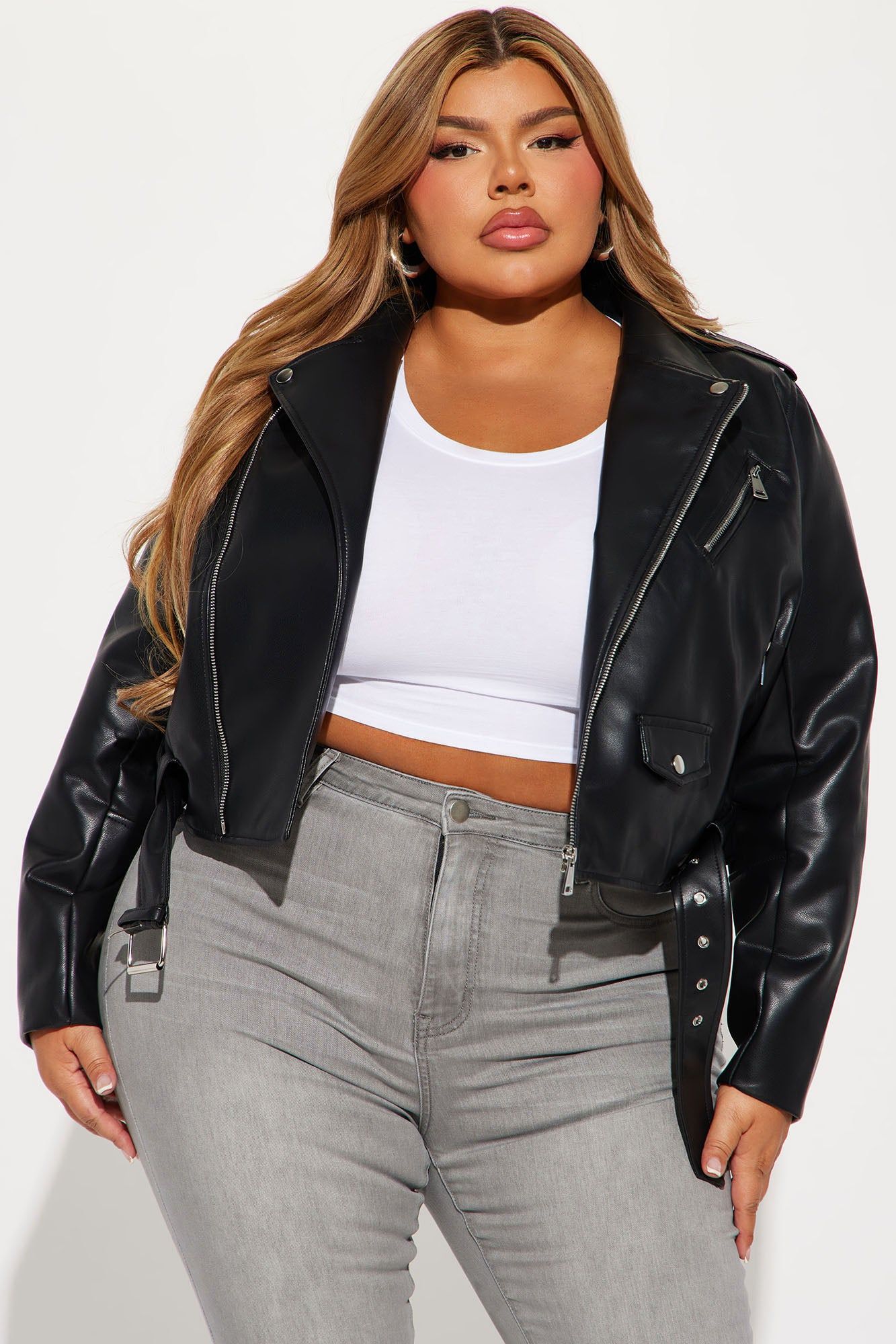 Into The Night Moto Jacket - Black sold by Fashion Nova product image thumbnail 4