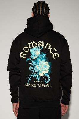 Romance Is Forever Hoodie - Black made by Fashion Nova