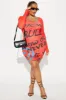 Adore Me More Mesh Mini Dress - Red sold by Fashion Nova