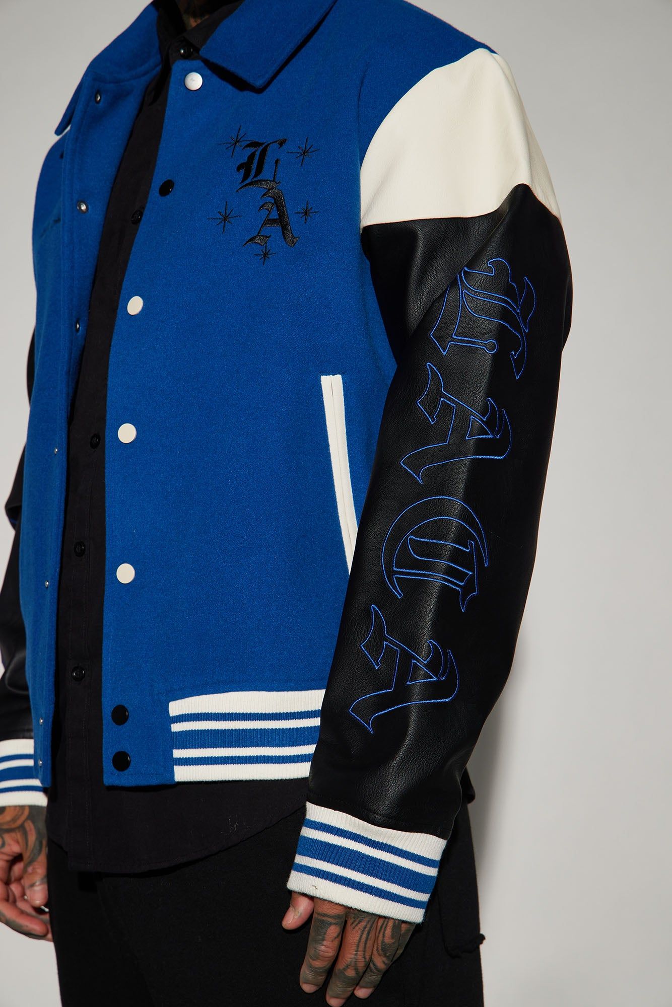Angel Varsity Jacket - Blue sold by Fashion Nova product image thumbnail 3