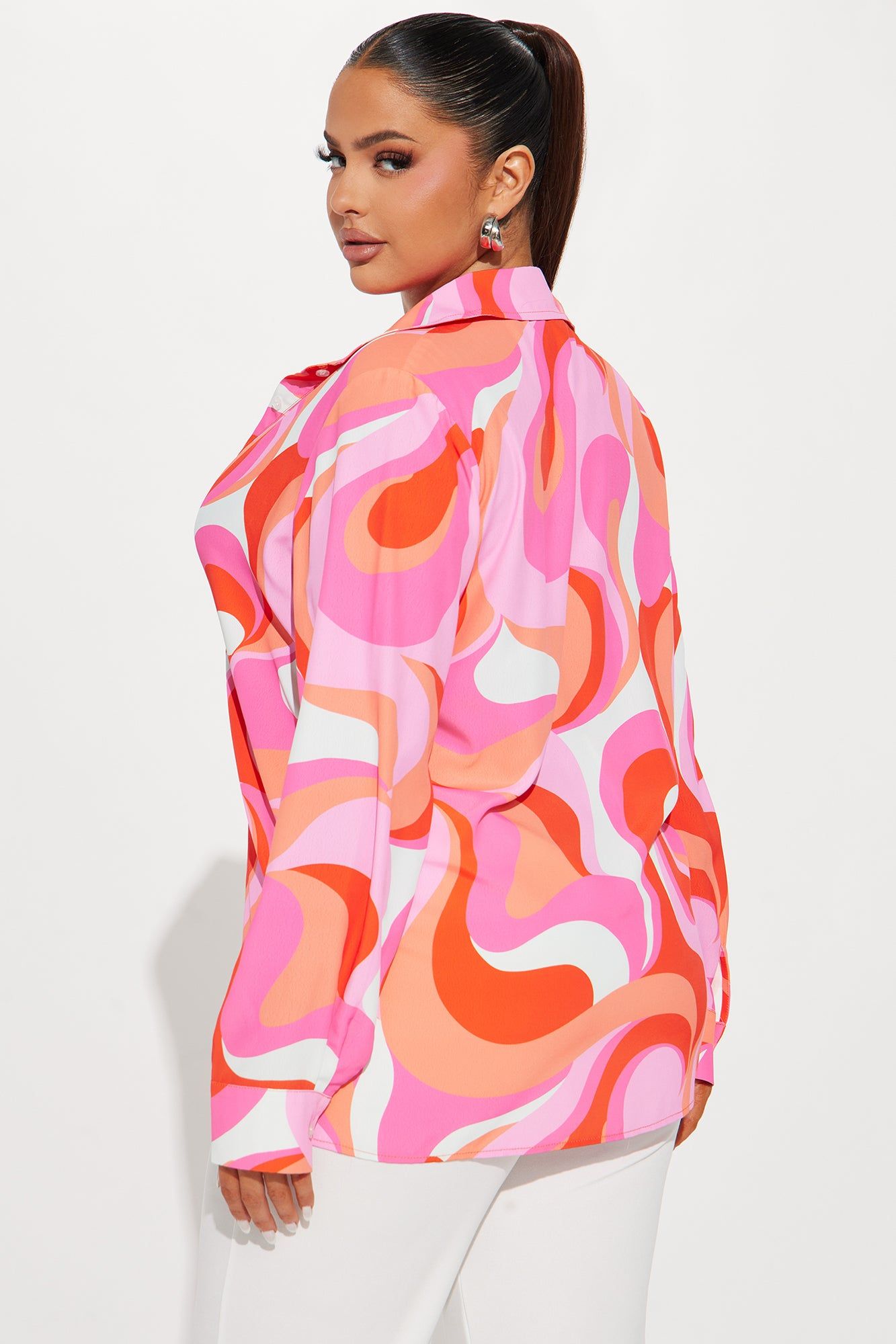 Perfect Vision Printed Shirt - Pink/combo sold by Fashion Nova product image thumbnail 5