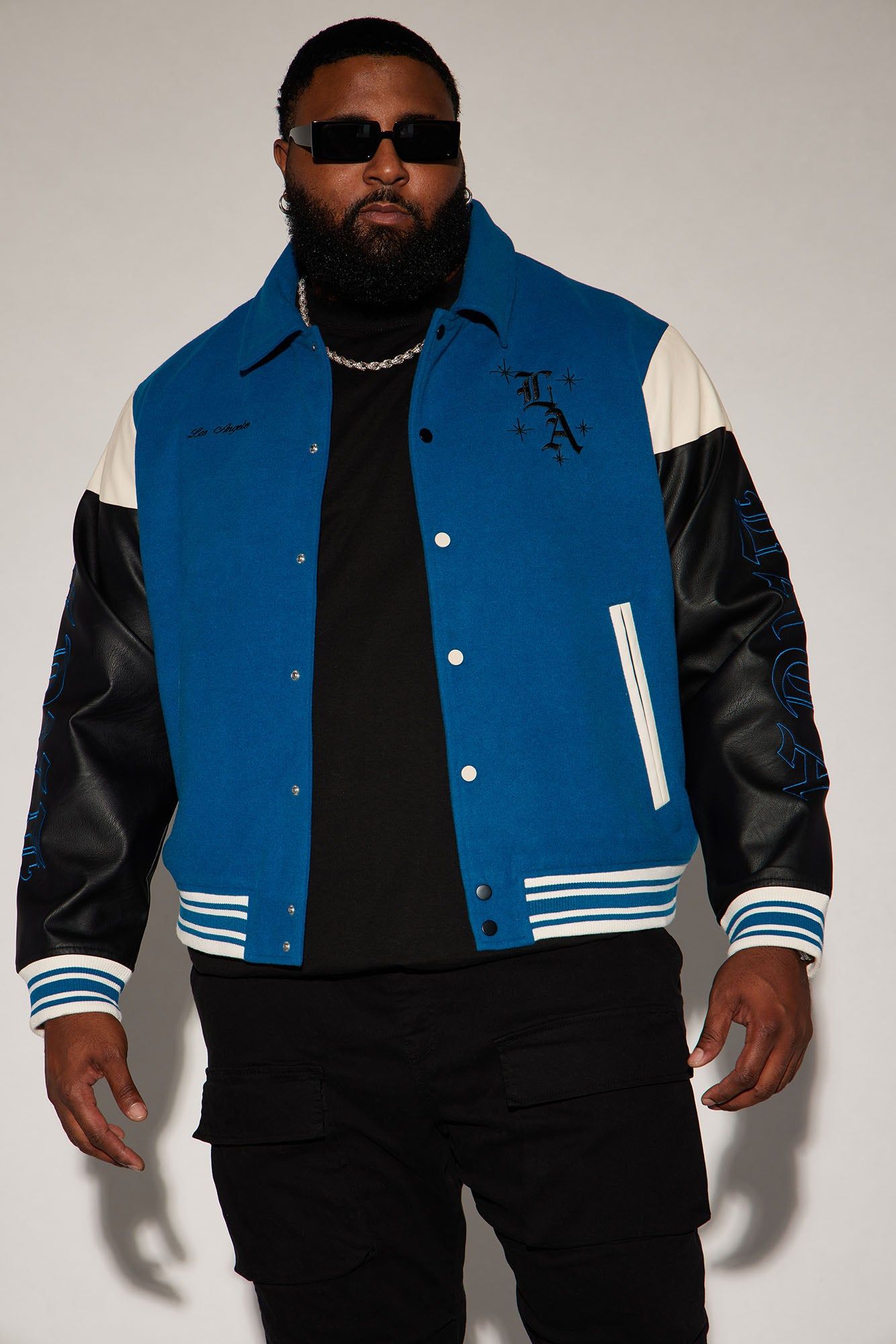Angel Varsity Jacket - Blue sold by Fashion Nova product image thumbnail 5
