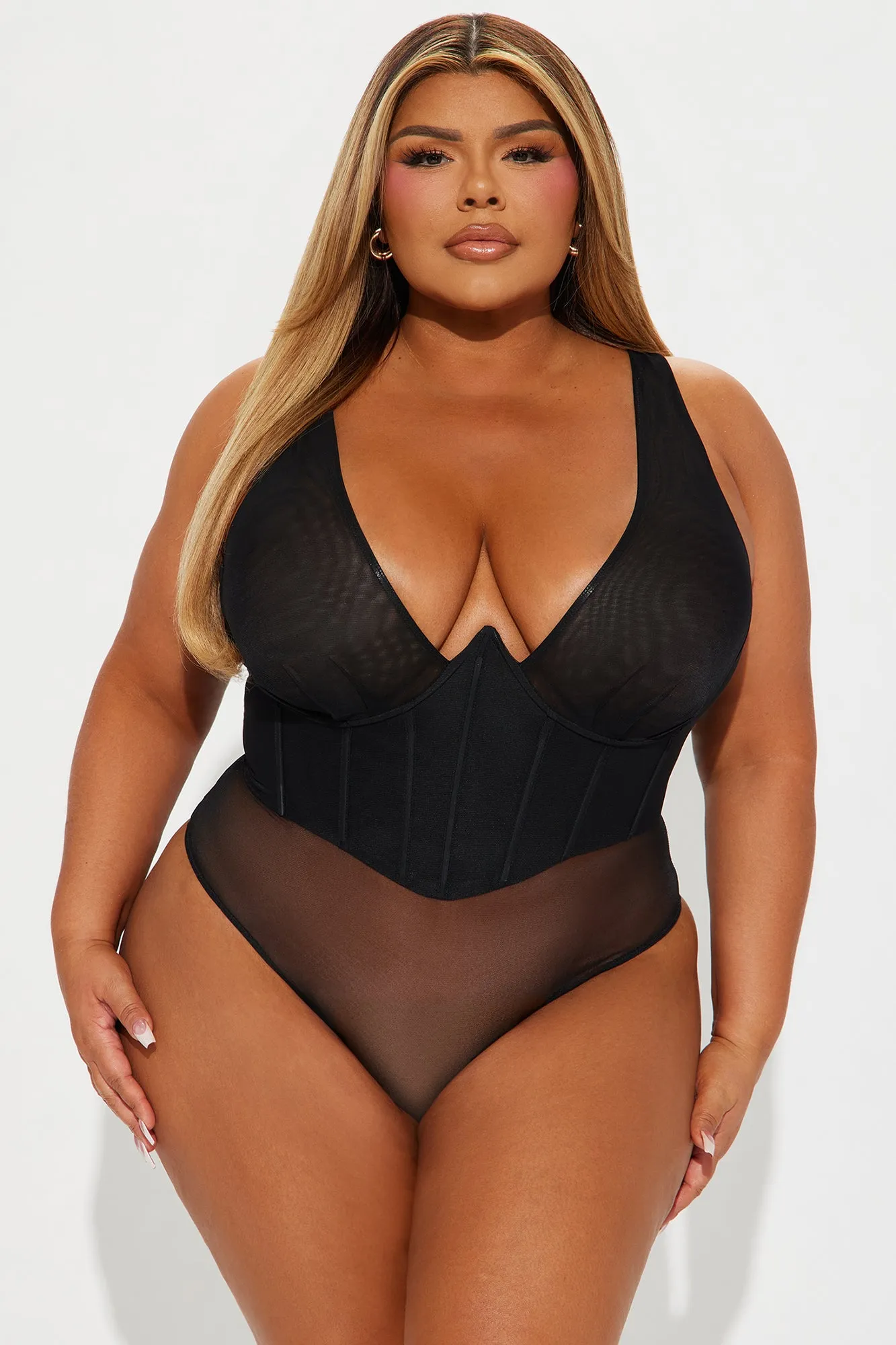 Safiya Mesh Bodysuit - Black sold by Fashion Nova product image thumbnail 5