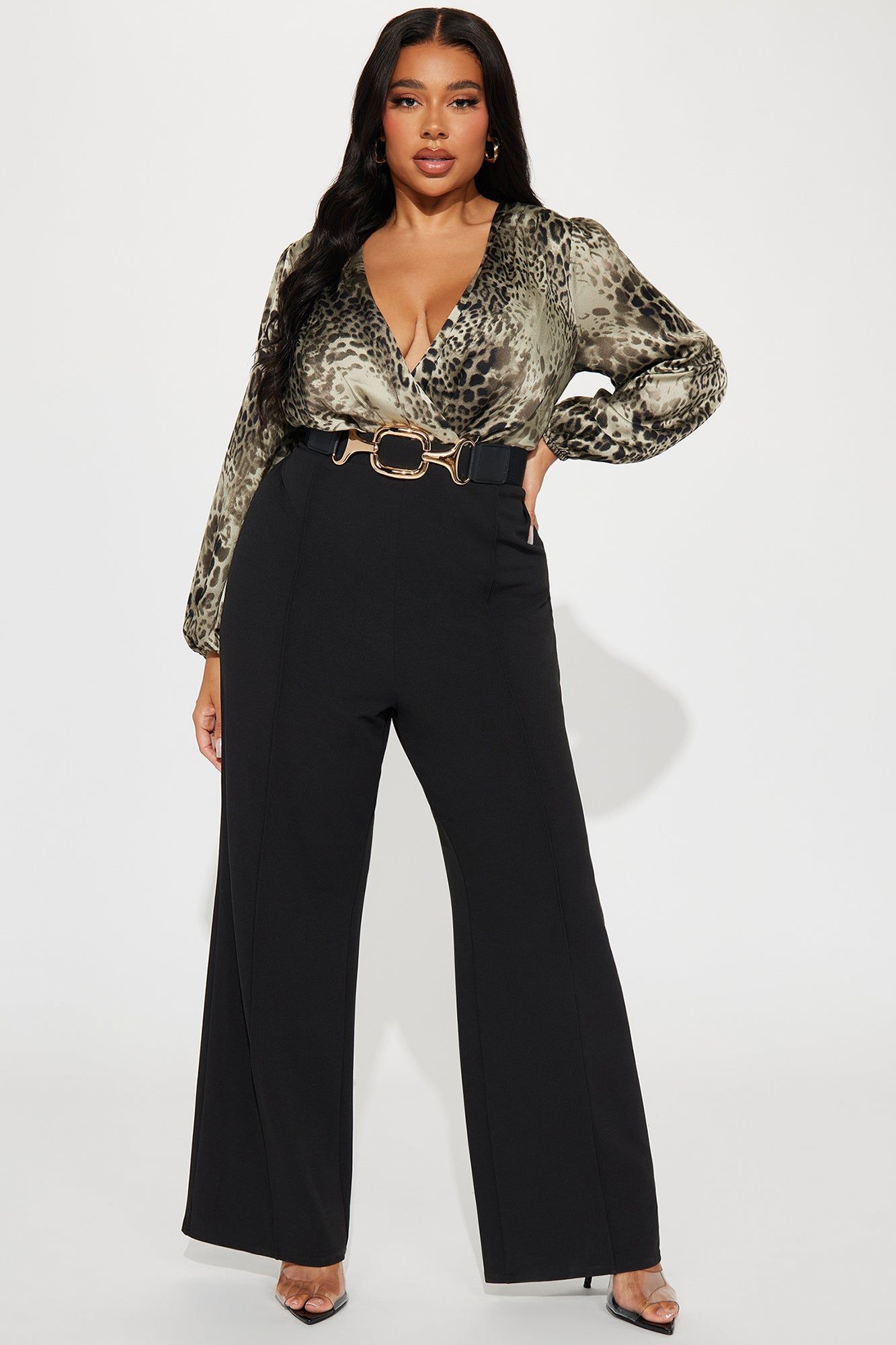 Living Easy Jumpsuit - Olive/combo sold by Fashion Nova product image thumbnail 4