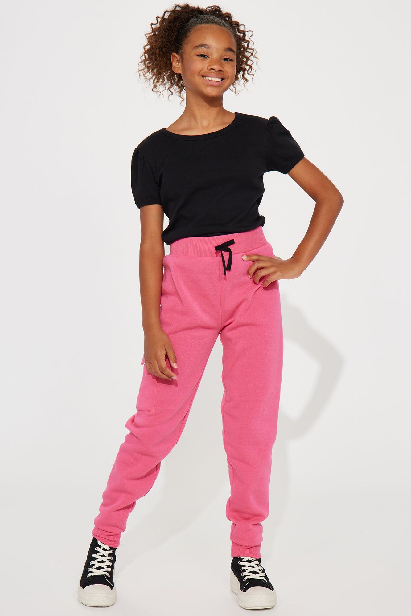 Mini Rarin To Go Fleece Joggers - Hot Pink sold by Fashion Nova product image thumbnail 4