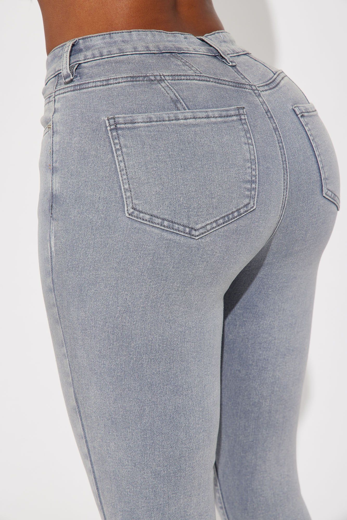 Shape Up Sculpting Stretch Skinny Jeans - Grey sold by Fashion Nova product image thumbnail 4