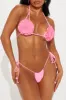 Amalfi Coast Rosette 2 Piece Bikini - Hot Pink sold by Fashion Nova