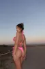 Amalfi Coast Rosette 2 Piece Bikini - Hot Pink sold by Fashion Nova