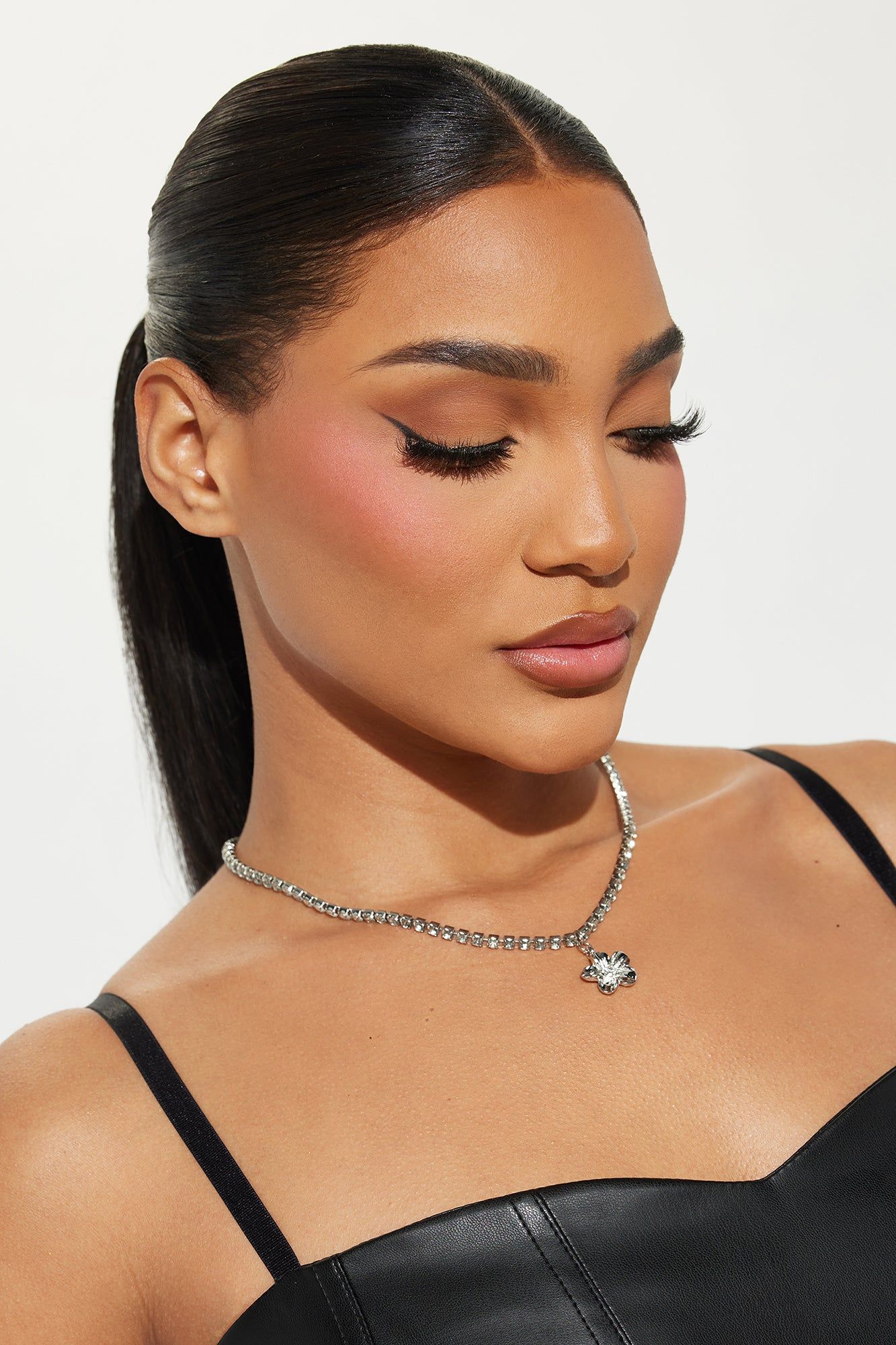 Jasmine Floral Necklace - Silver sold by Fashion Nova product image thumbnail 2