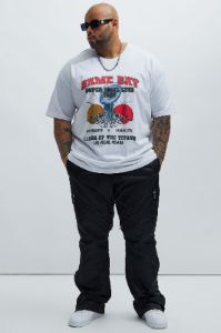Game Day Clash Of The Titans Short Sleeve Tee - White sold by Fashion Nova