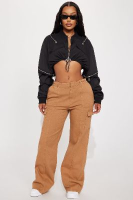 Nice to Meet You Cargo Pant - Camel sold by Fashion Nova