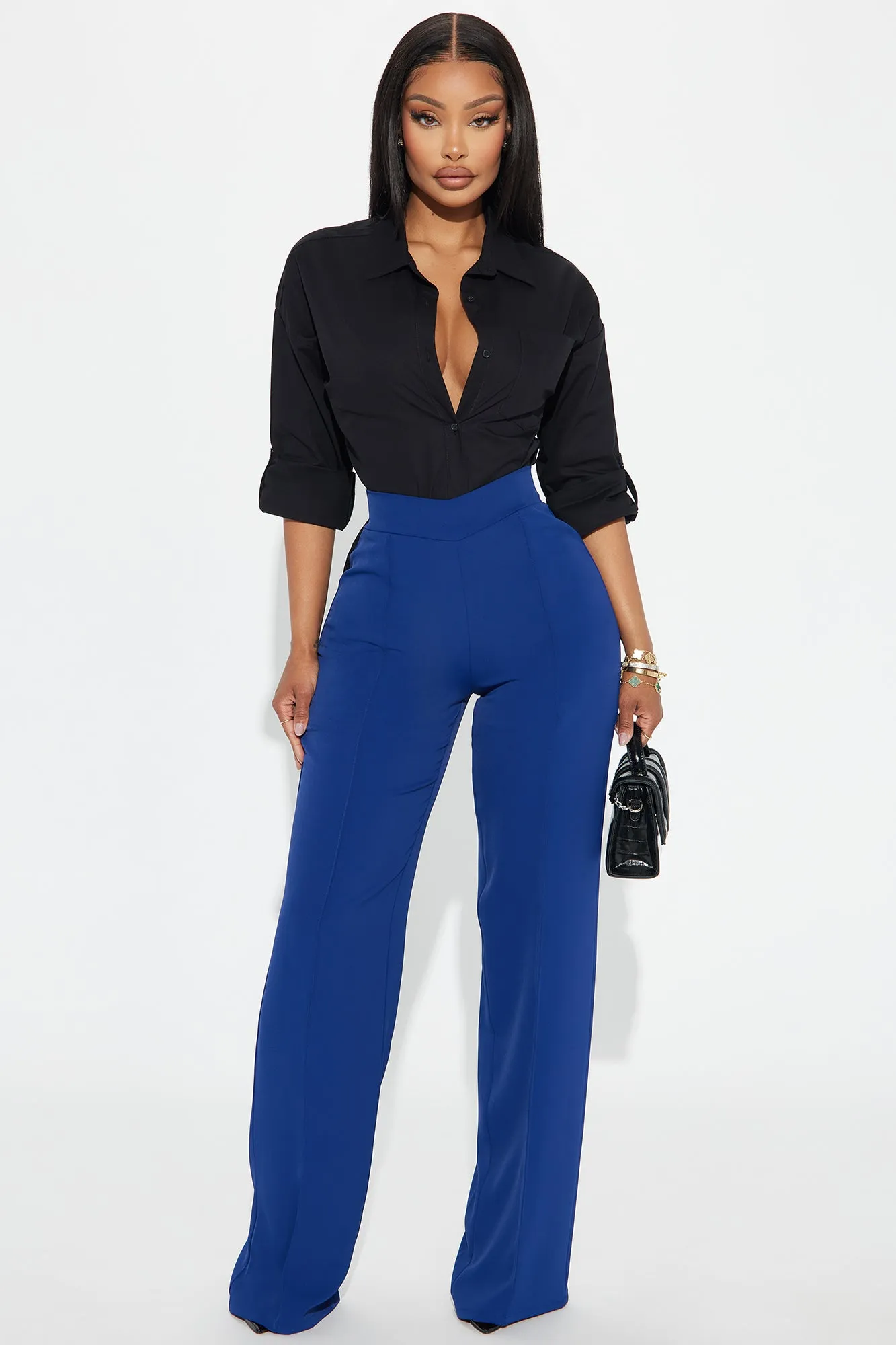 Met Your Match Poplin Shirt - Black sold by Fashion Nova product image thumbnail 2