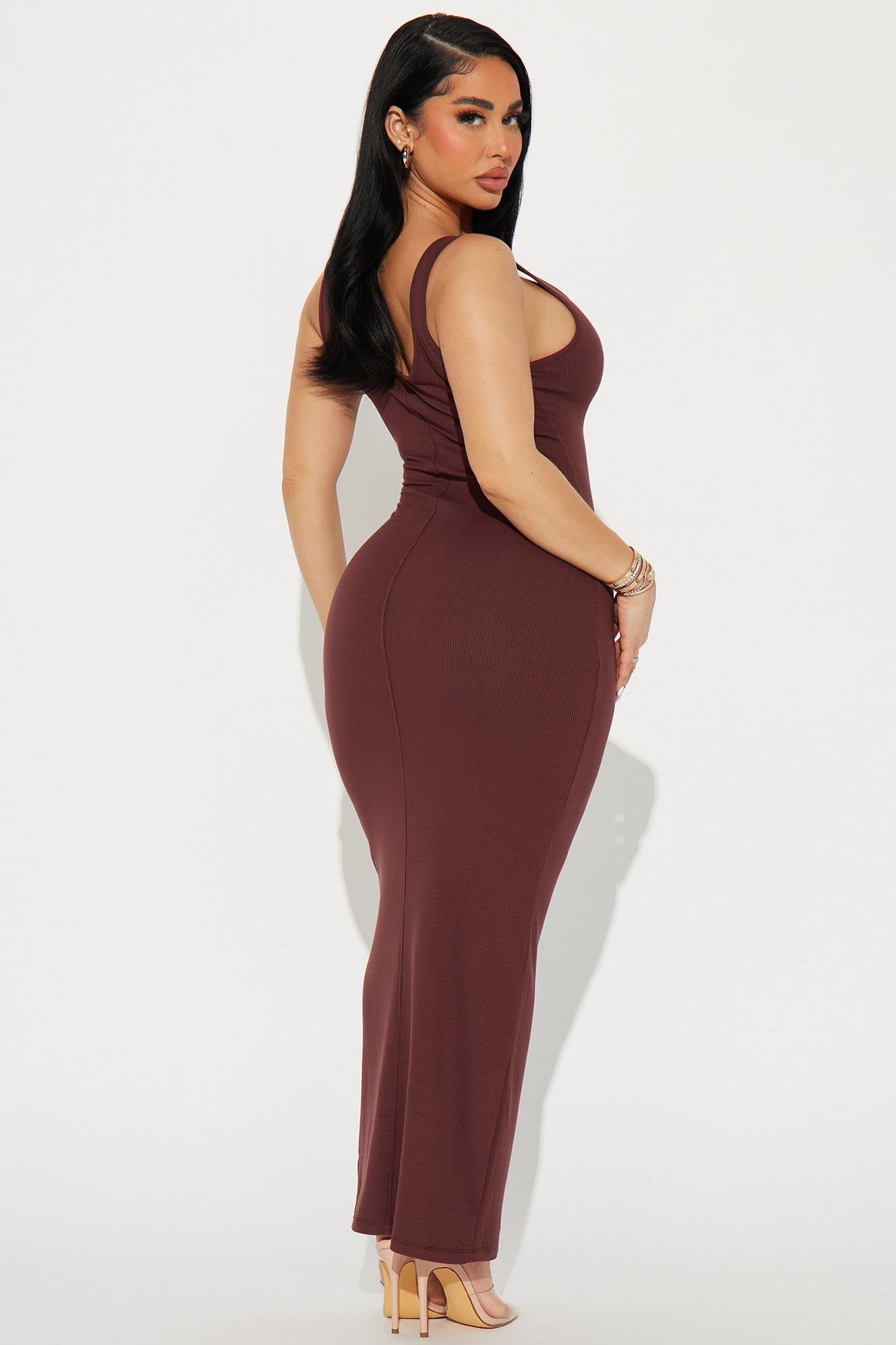 Taylor Ribbed Maxi Dress - Brown sold by Fashion Nova product image thumbnail 3