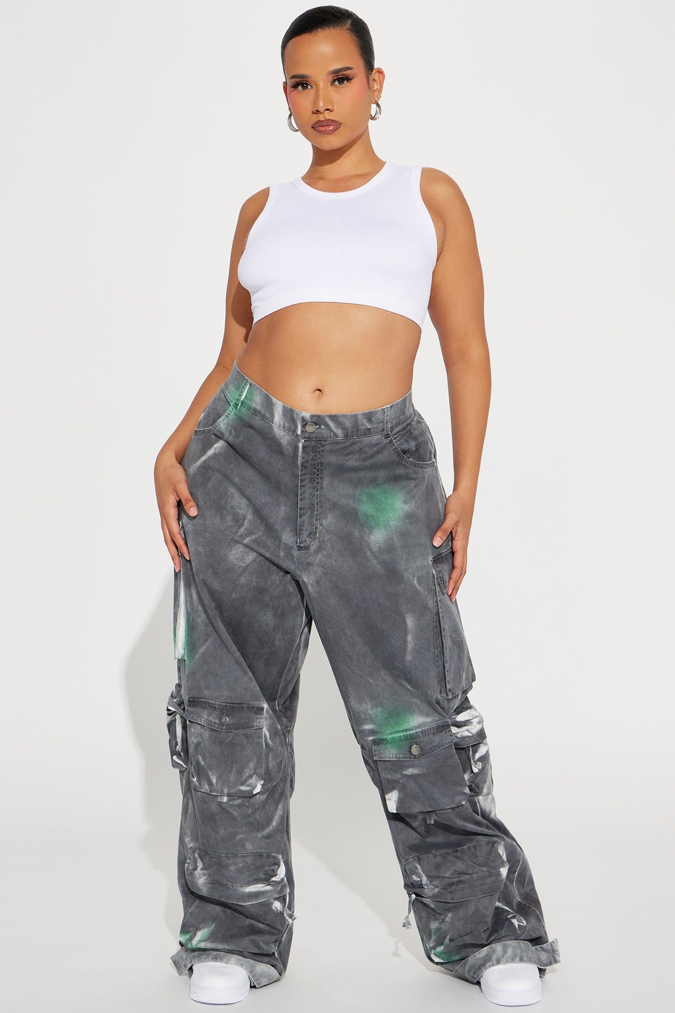 Big Time Cargo Pant - Charcoal/combo sold by Fashion Nova product image thumbnail 4