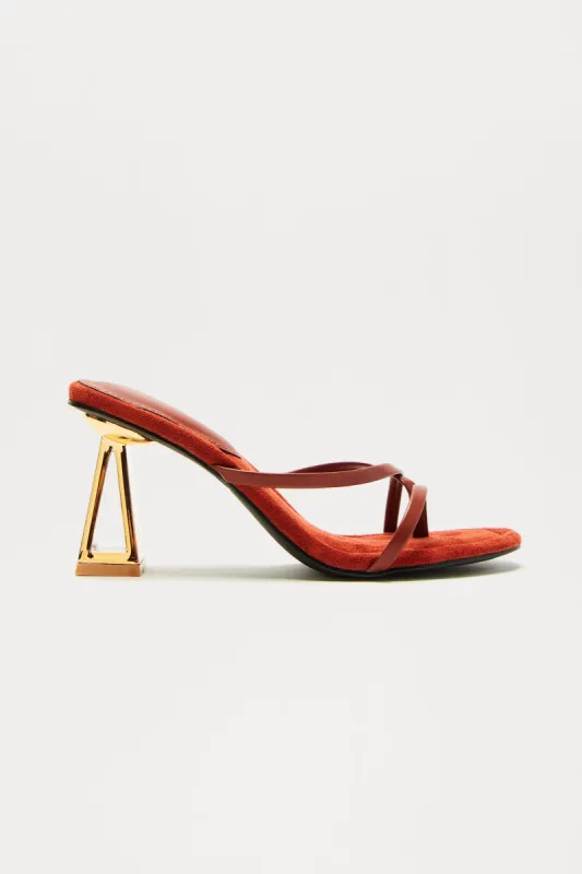 Conny Thong Mules - Rust sold by Fashion Nova