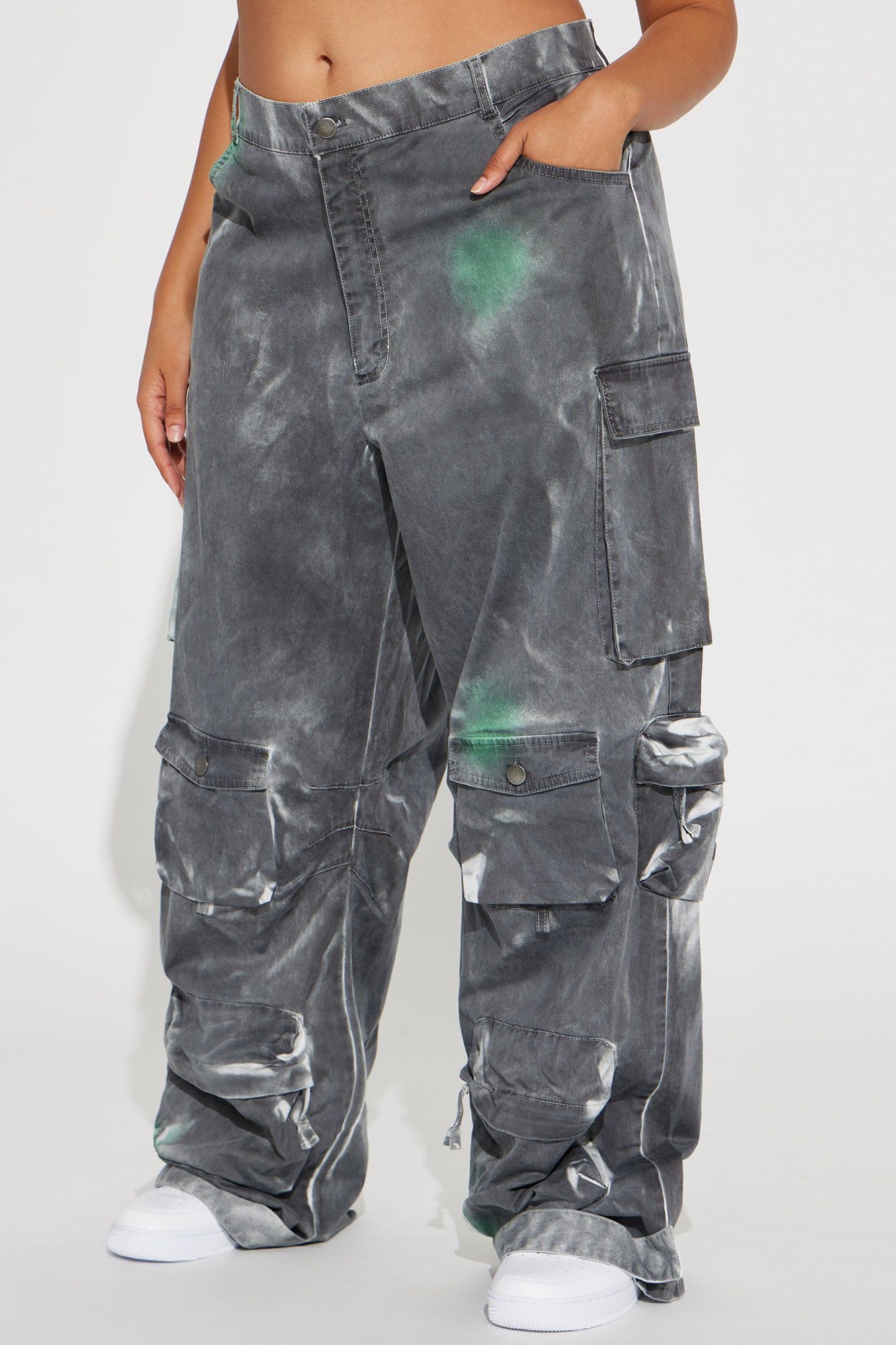 Big Time Cargo Pant - Charcoal/combo sold by Fashion Nova product image thumbnail 5