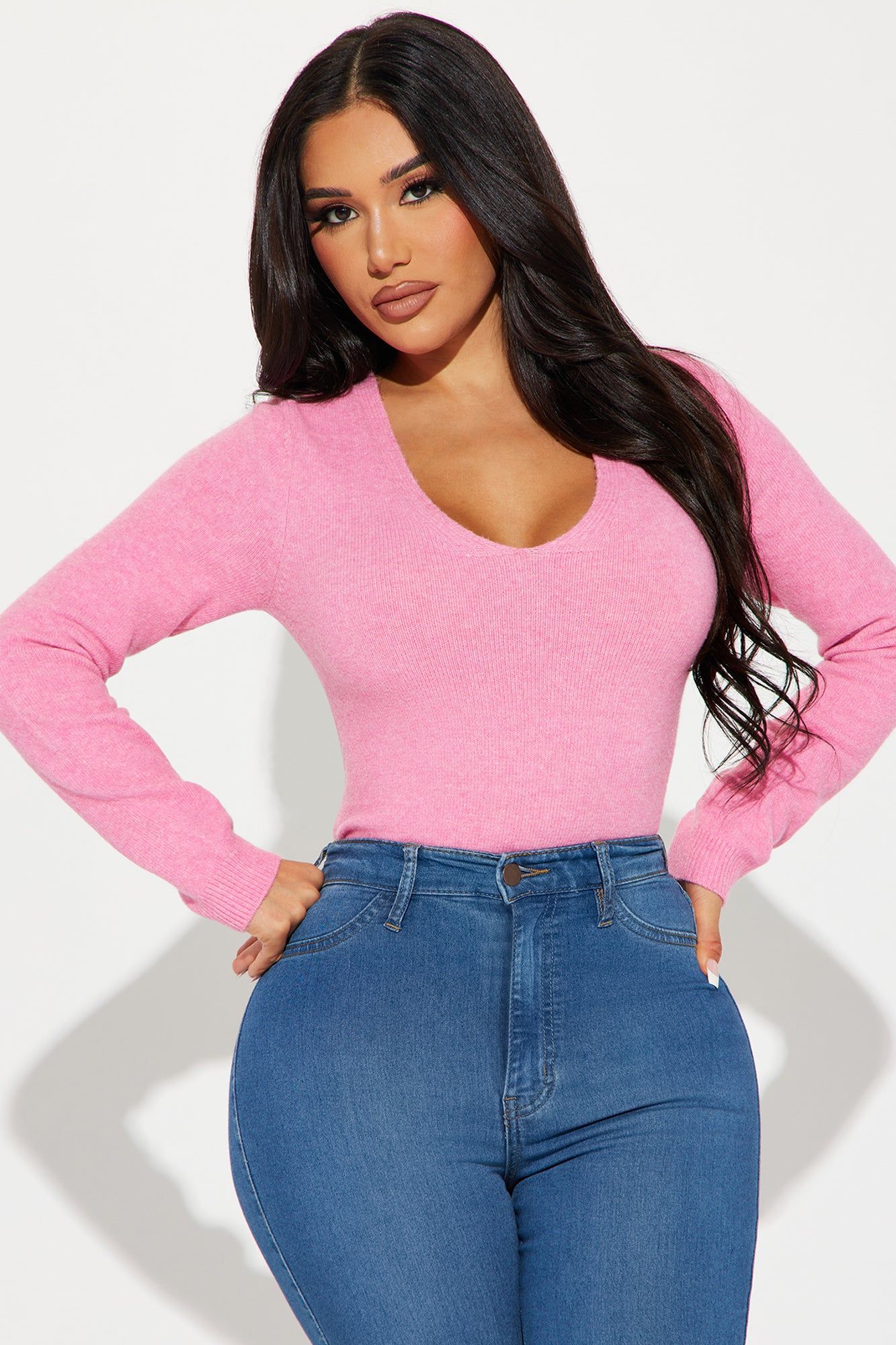 Alexia Sweater - Pink sold by Fashion Nova