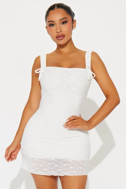 Arabella Lace Mini Dress - Cream sold by Fashion Nova