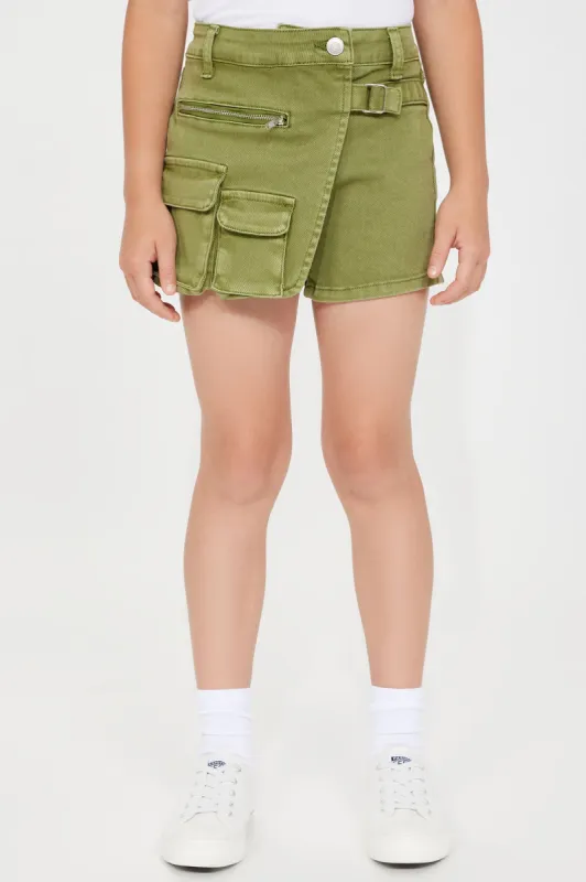 Mini No Limit Cargo Skort - Olive sold by Fashion Nova