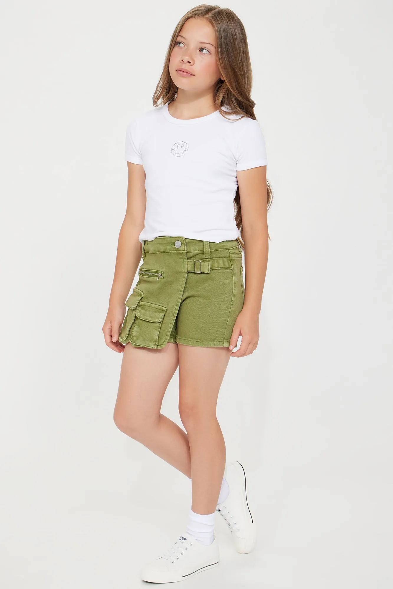 Mini No Limit Cargo Skort - Olive sold by Fashion Nova product image thumbnail 2