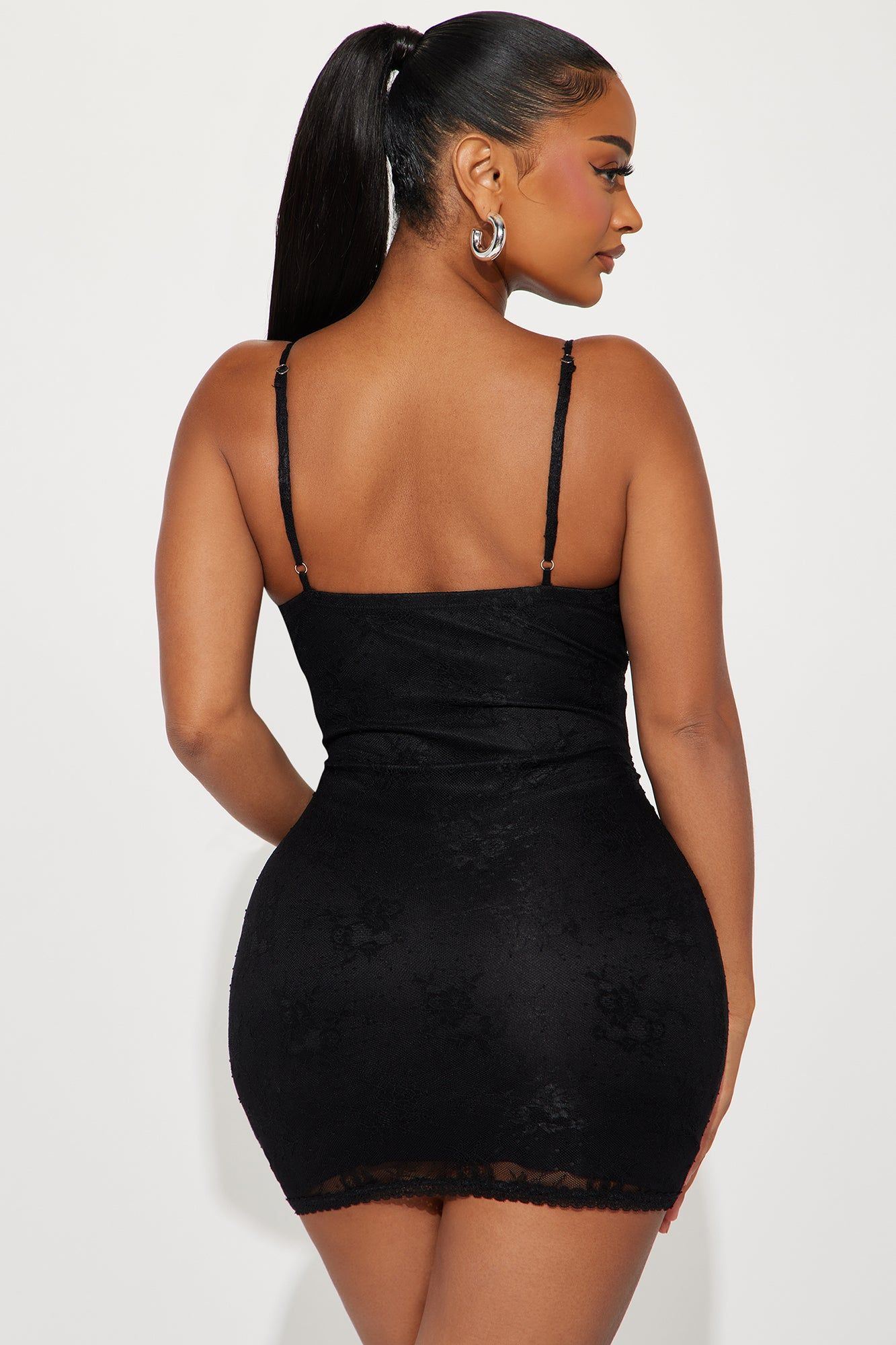 Lainey Lace Mini Dress - Black sold by Fashion Nova product image thumbnail 4