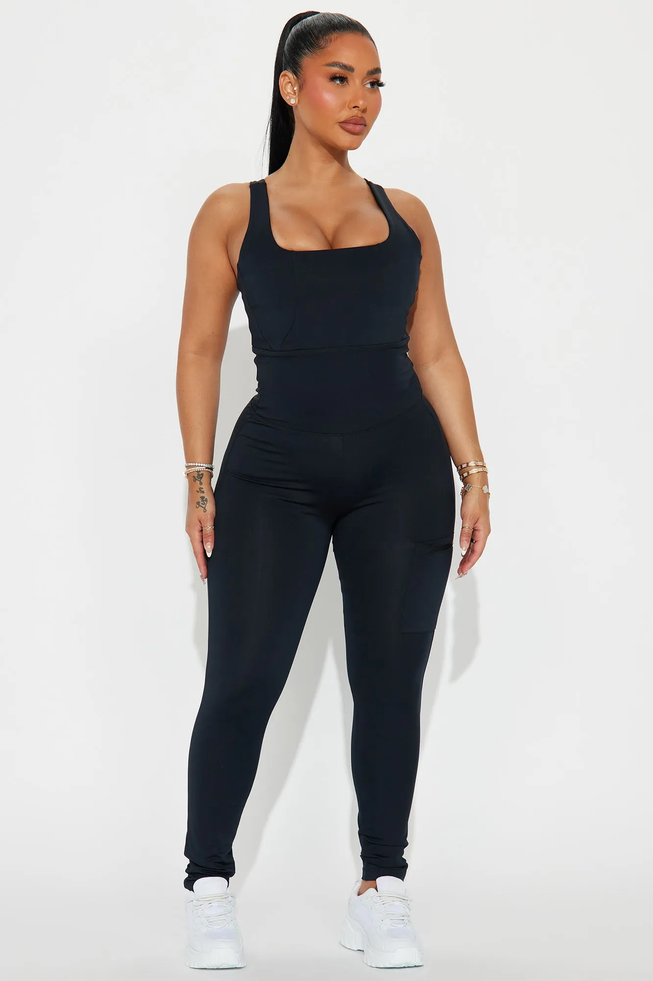 Miles Ahead Elevate Active Top - Black sold by Fashion Nova product image thumbnail 2