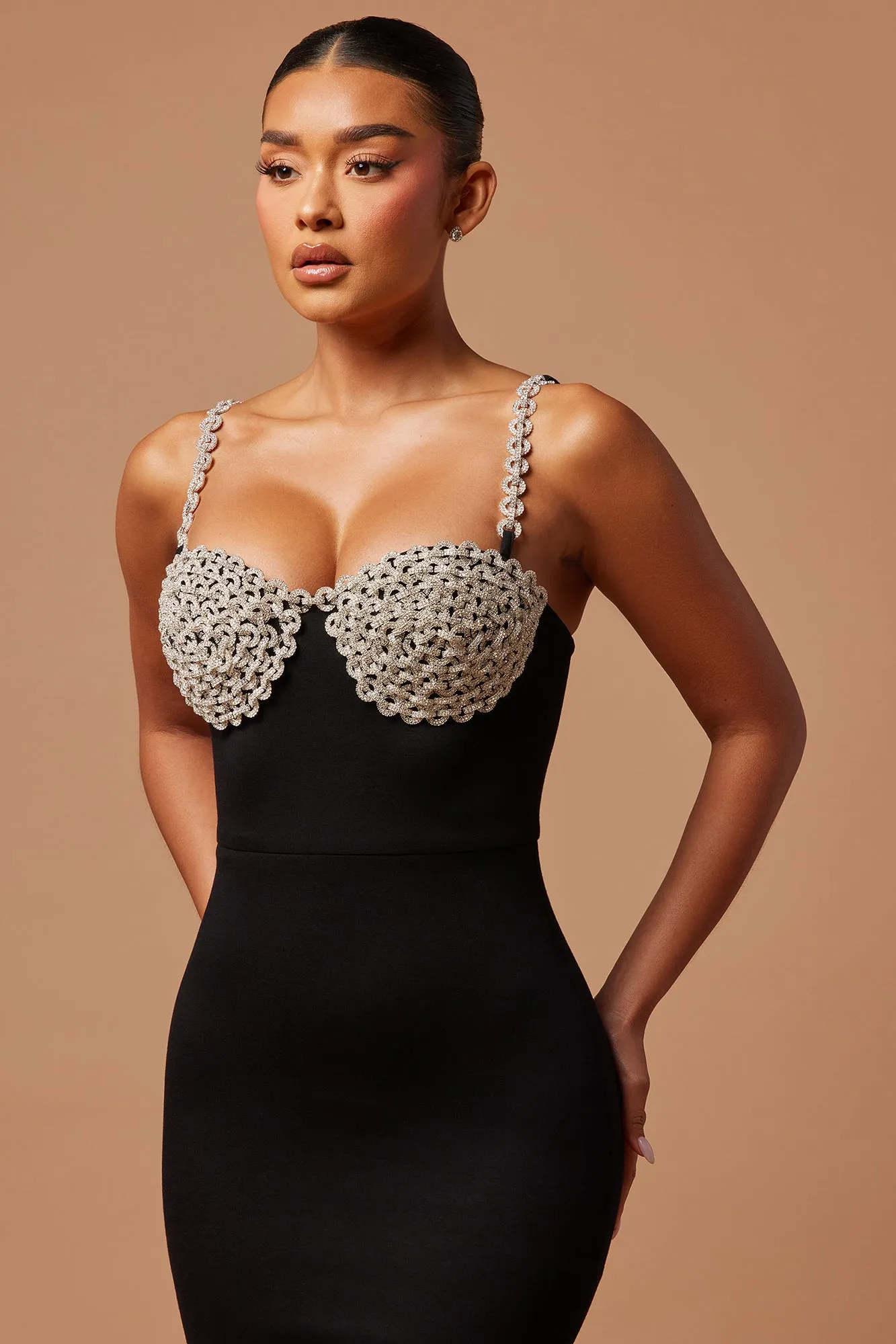 Madelyn Embellished Mini Dress - Black sold by Fashion Nova product image thumbnail 2