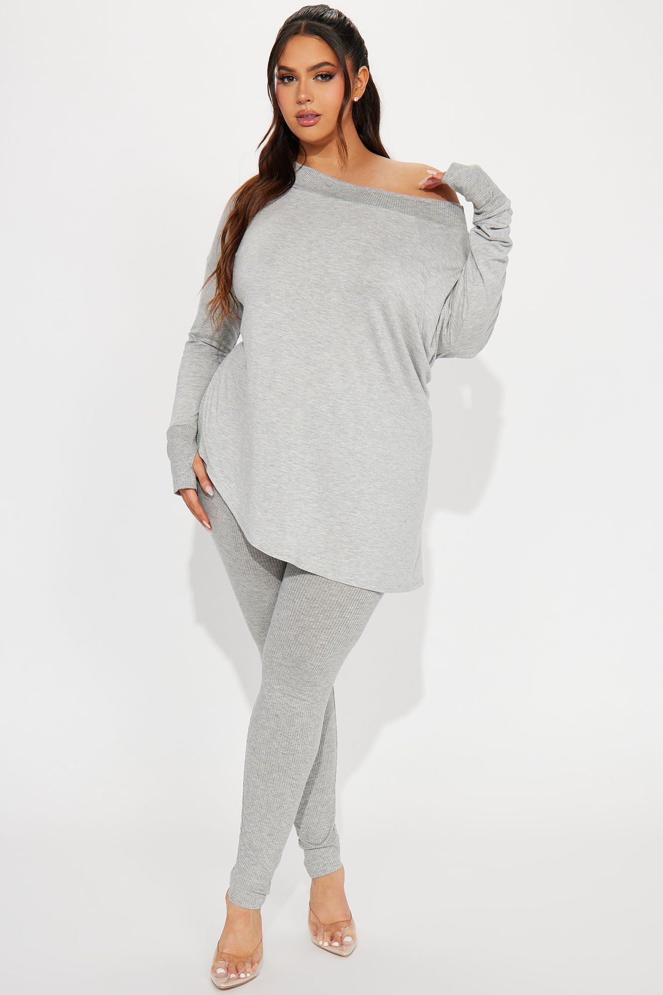 Amara Legging Set - Heather Grey sold by Fashion Nova product image thumbnail 4