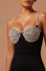 Madelyn Embellished Mini Dress - Black sold by Fashion Nova
