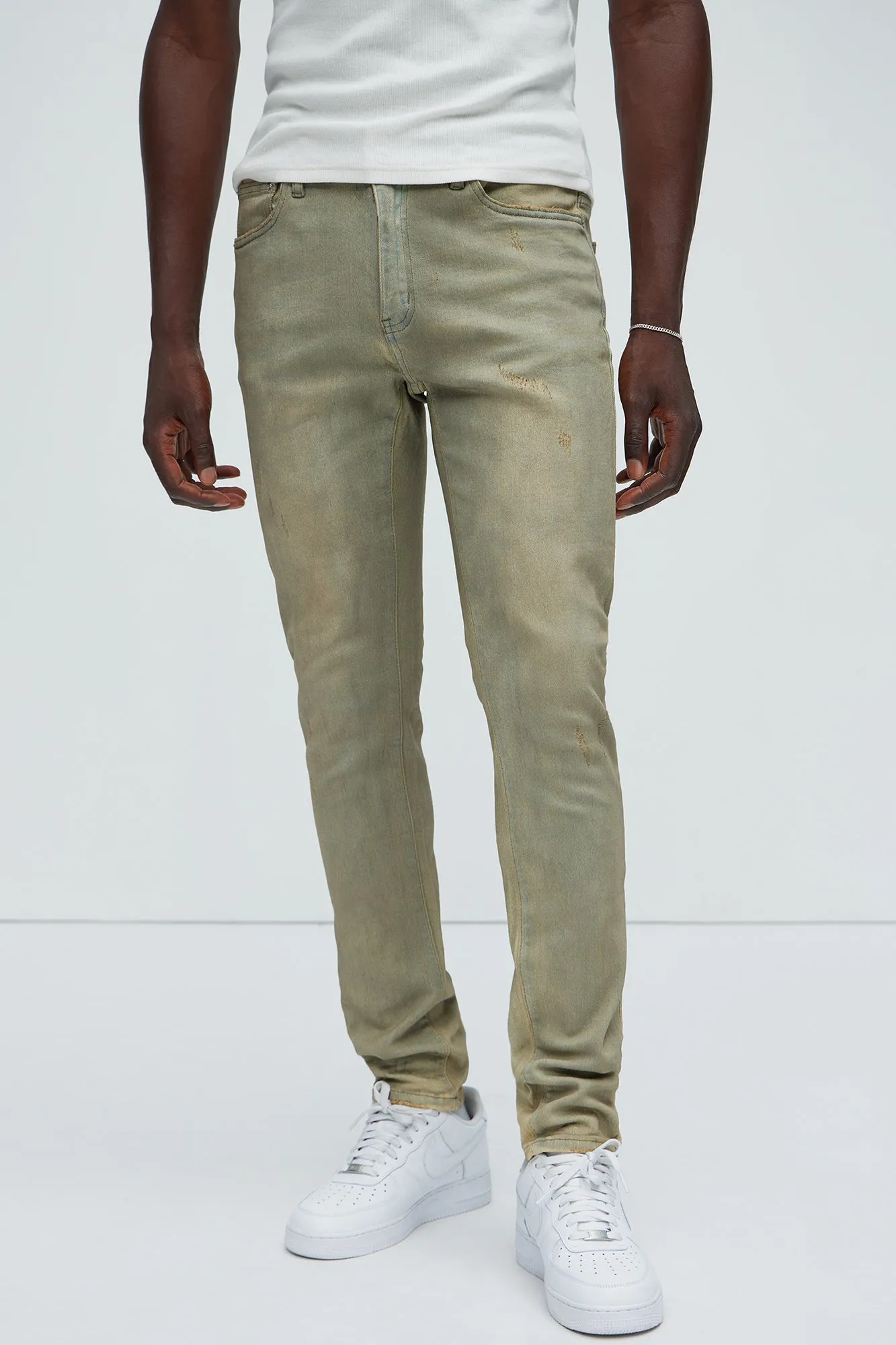 Dirt On My Name Skinny Jeans - Vintage Blue Wash sold by Fashion Nova