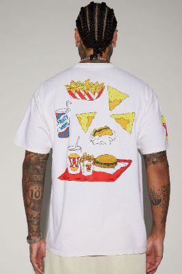 Burger World Beavis And Butthead Short Sleeve Tee - Off White sold by Fashion Nova