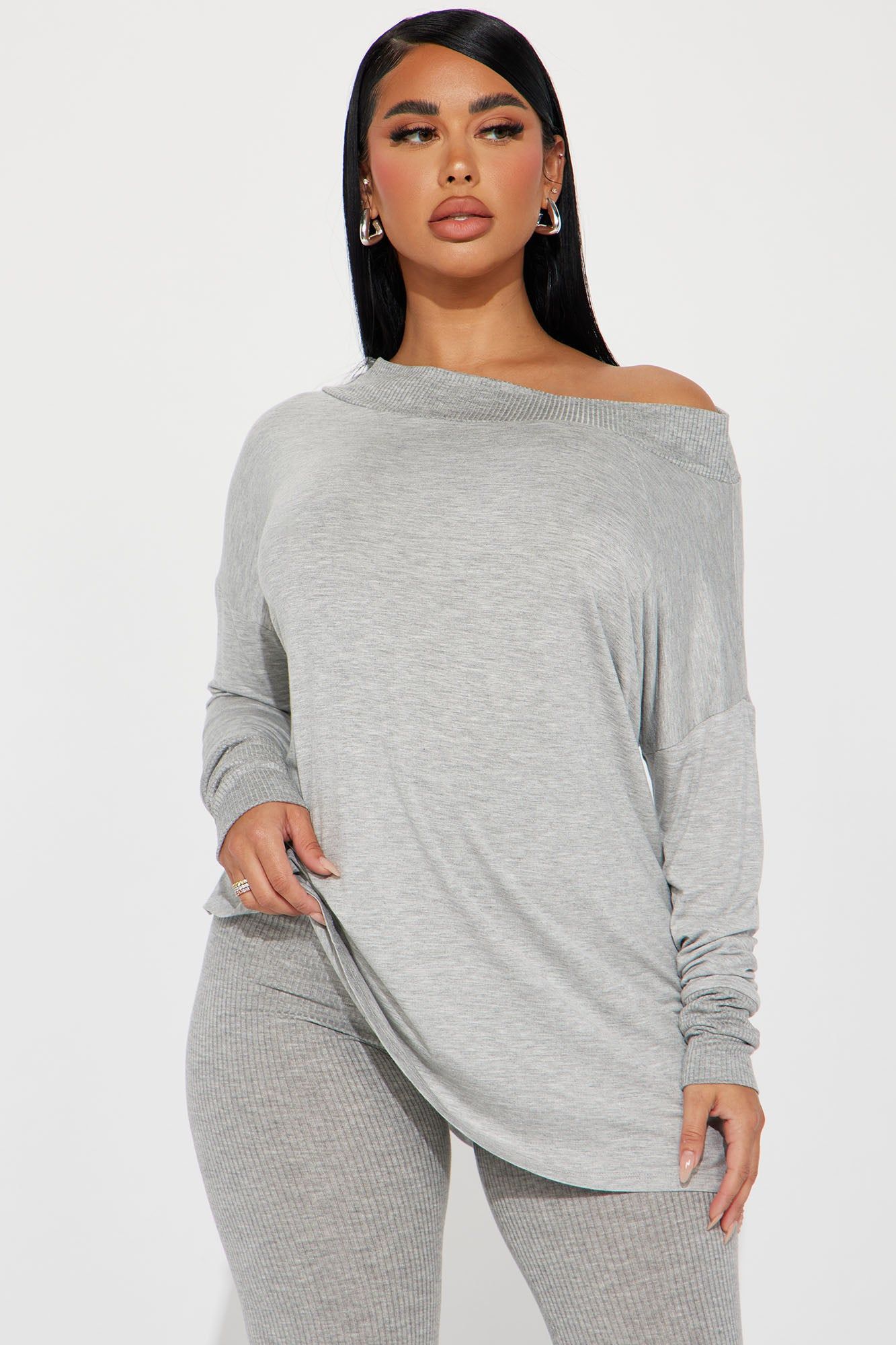 Amara Legging Set - Heather Grey sold by Fashion Nova product image thumbnail 2