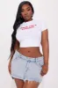 Bitch I'm A Scorpio Fitted Tee - White sold by Fashion Nova