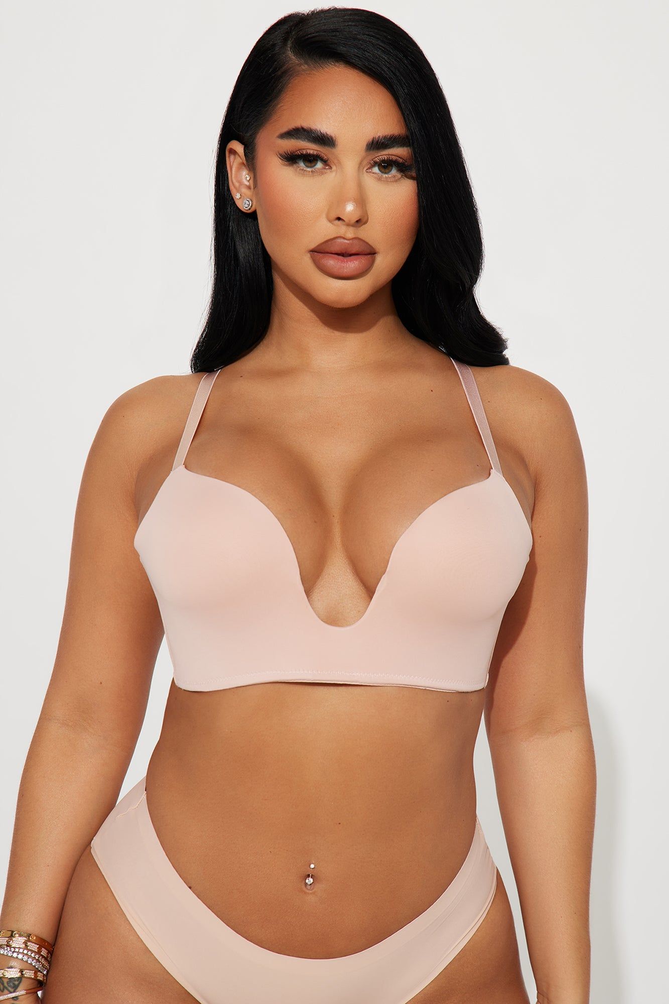 Confidence Boost Deep Plunge Bra - Nude sold by Fashion Nova