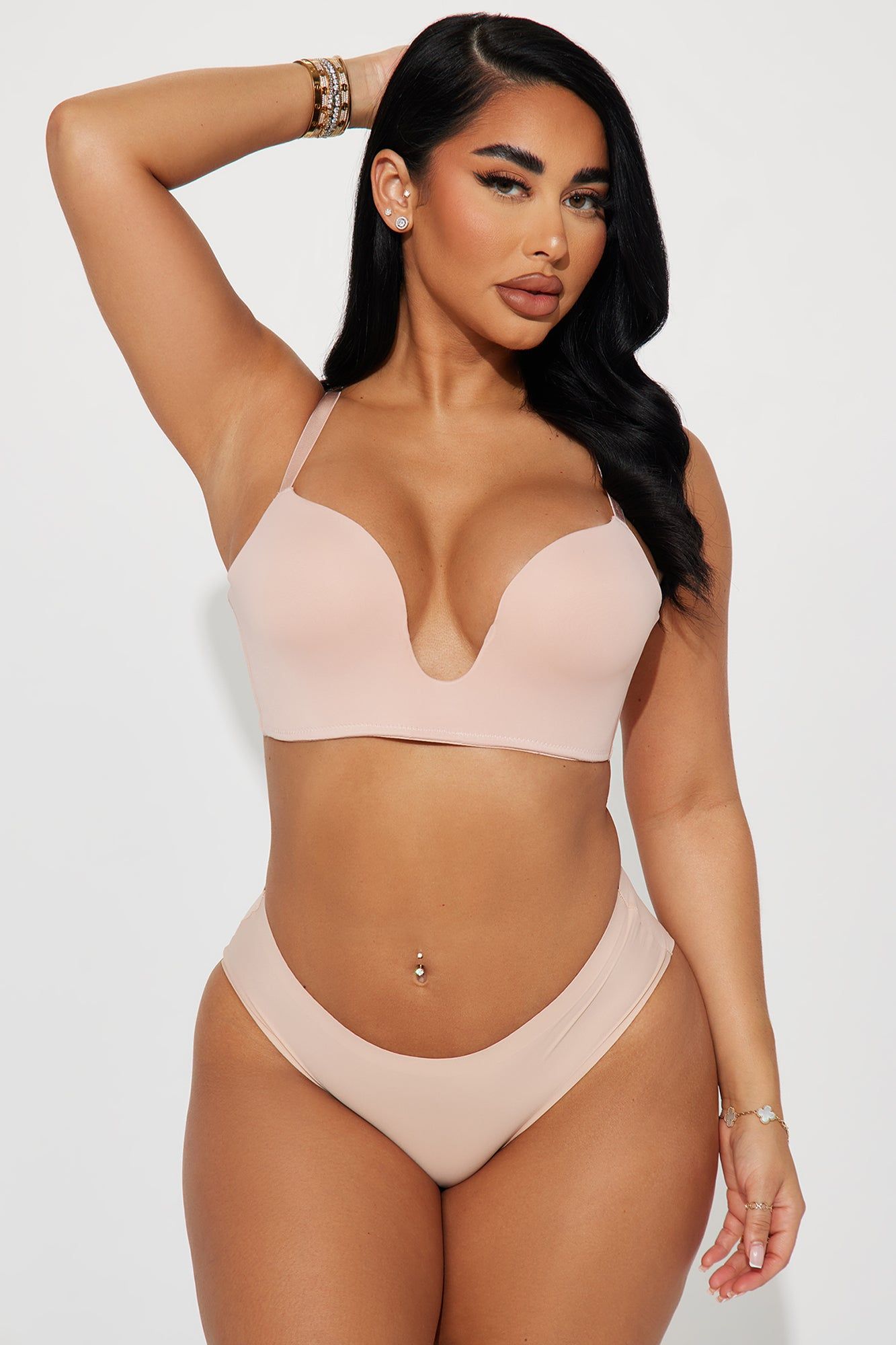 Confidence Boost Deep Plunge Bra - Nude sold by Fashion Nova product image thumbnail 2