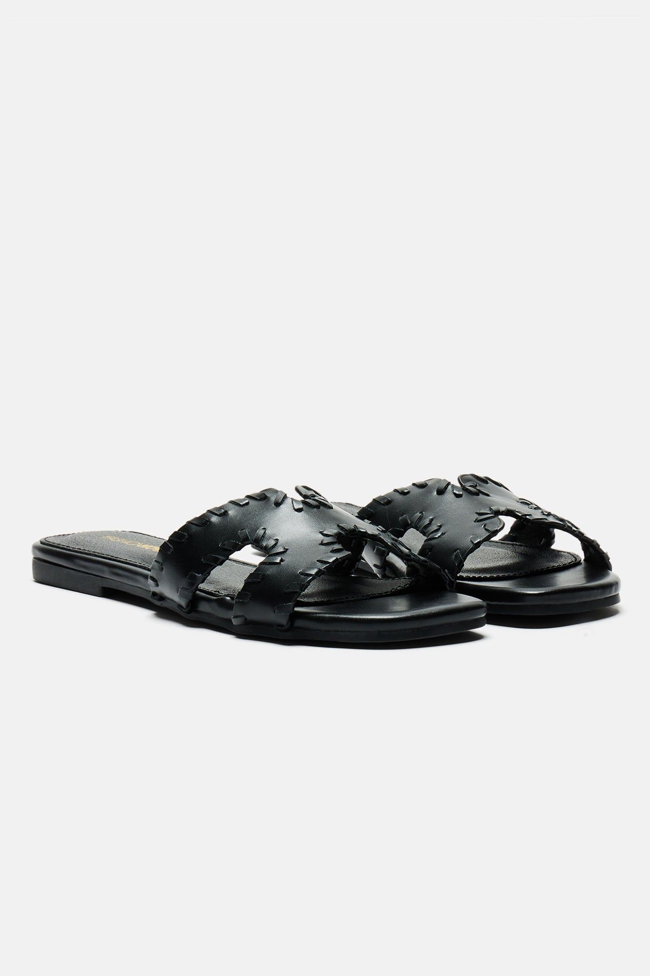 Highly Recommend Flat Sandals - Black sold by Fashion Nova product image thumbnail 2